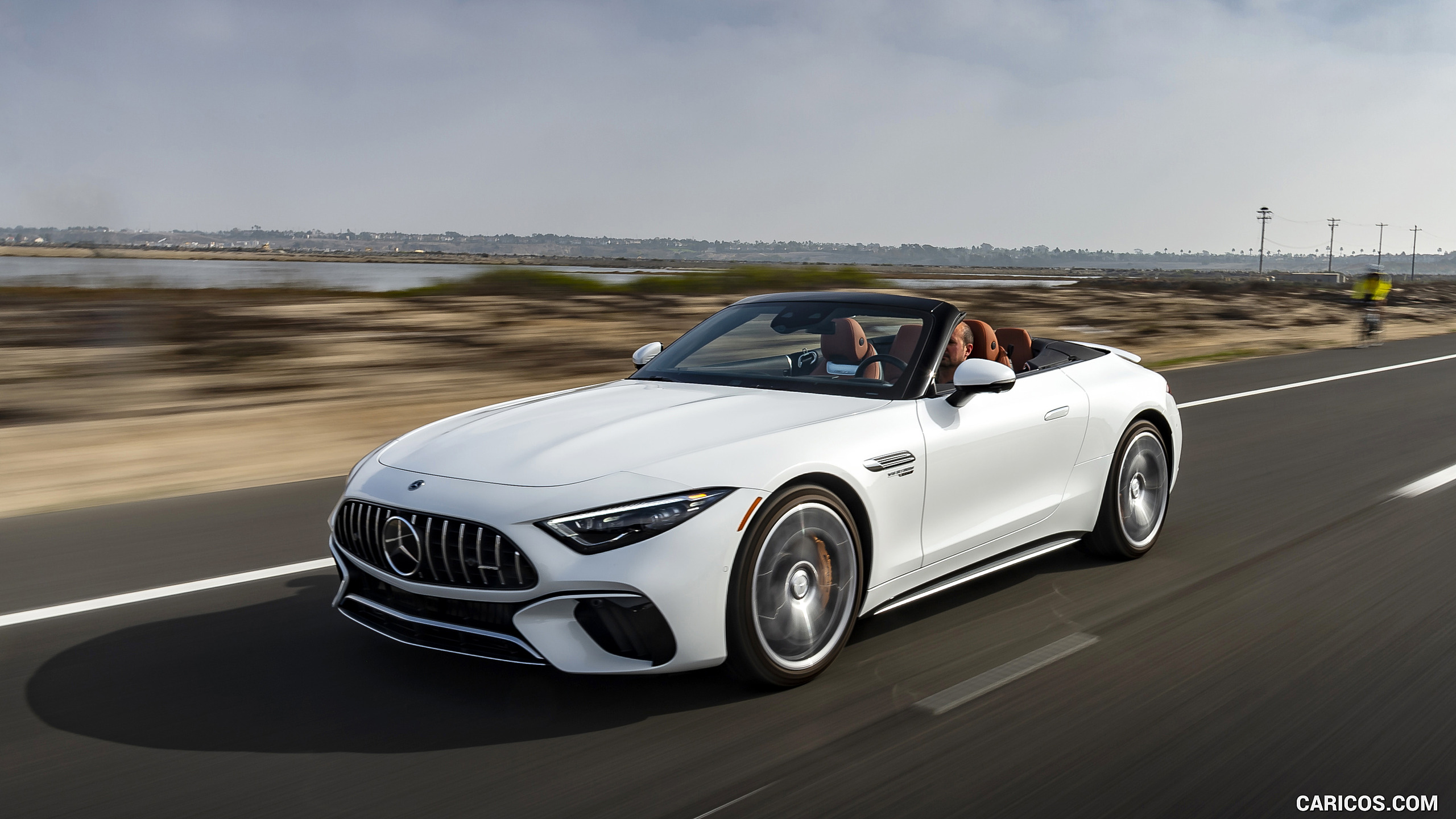 2022 Mercedes-AMG SL 55 4MATIC+ (Color: Opalith White Bright), #116 of 235