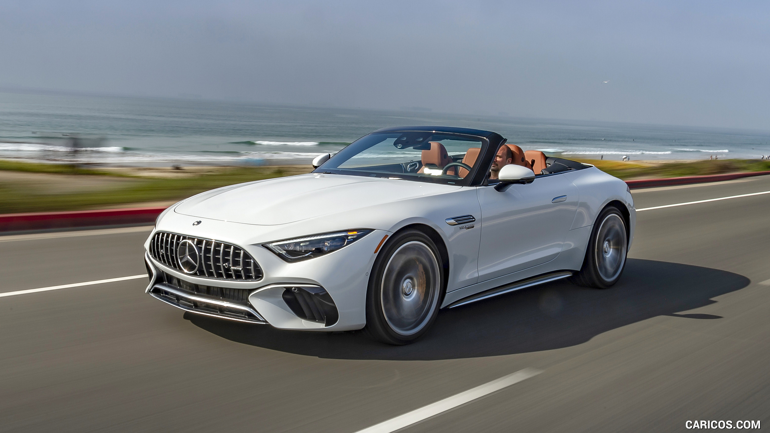 2022 Mercedes-AMG SL 55 4MATIC+ (Color: Opalith White Bright), #117 of 235