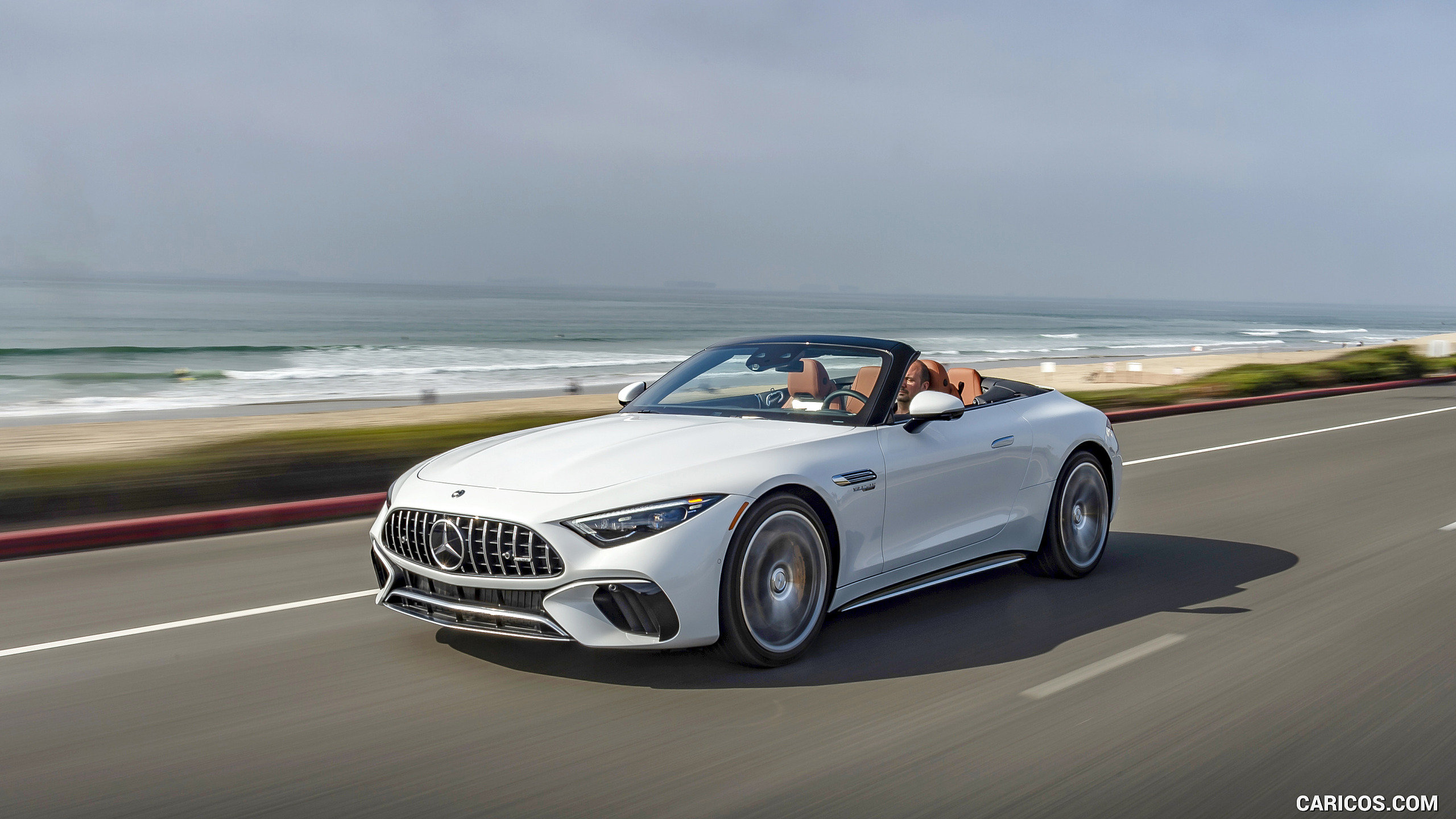 2022 Mercedes-AMG SL 55 4MATIC+ (Color: Opalith White Bright), #118 of 235
