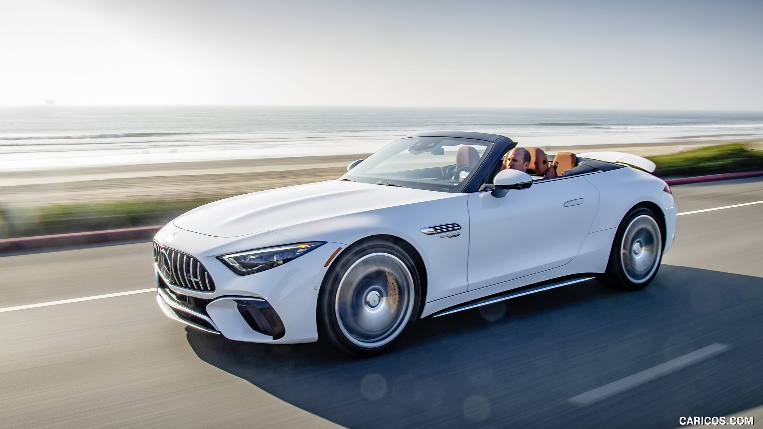 2022 Mercedes-AMG SL 55 4MATIC+ (Color: Opalith White Bright), #119 of 235