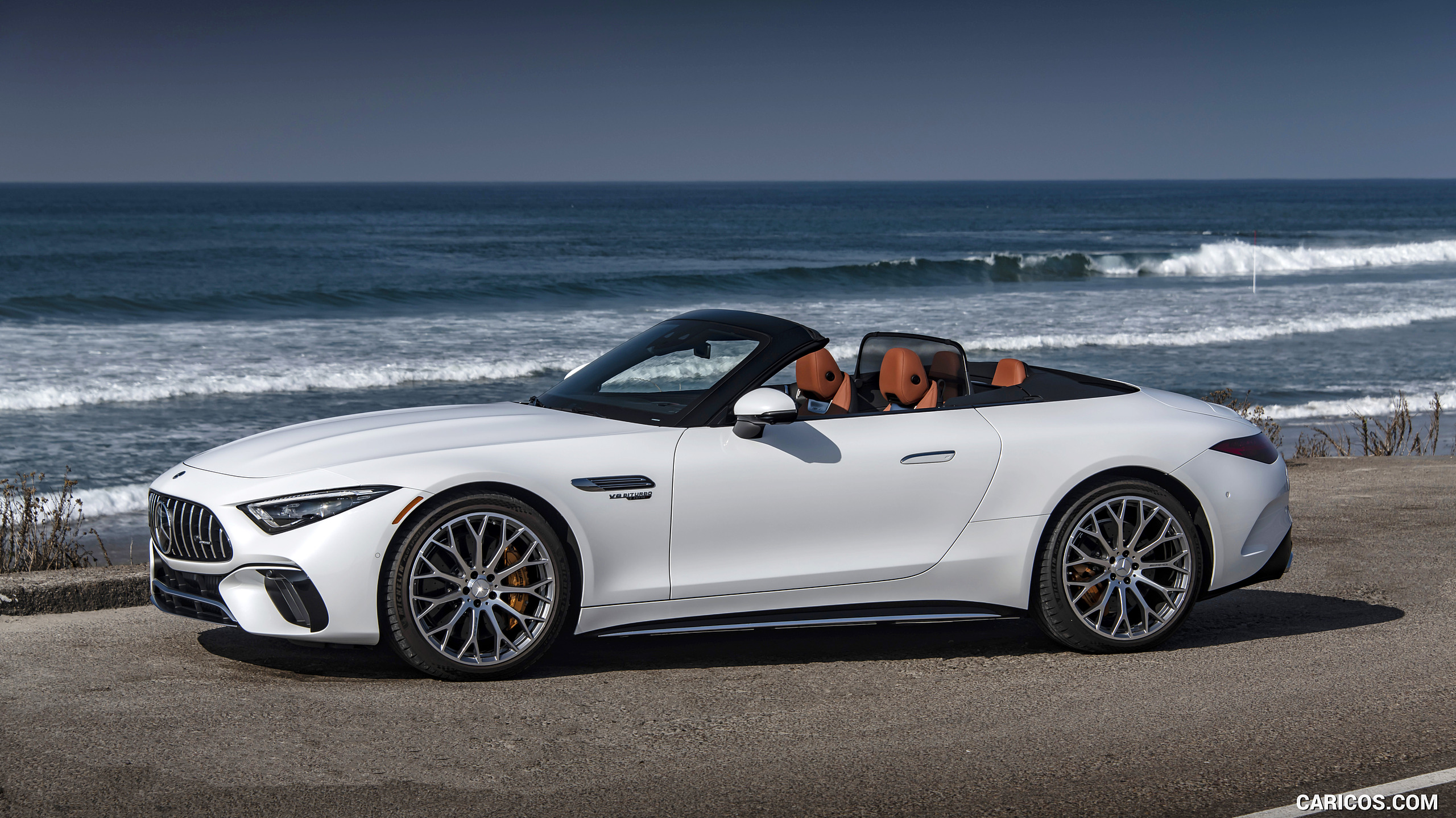 2022 Mercedes-AMG SL 55 4MATIC+ (Color: Opalith White Bright), #121 of 235