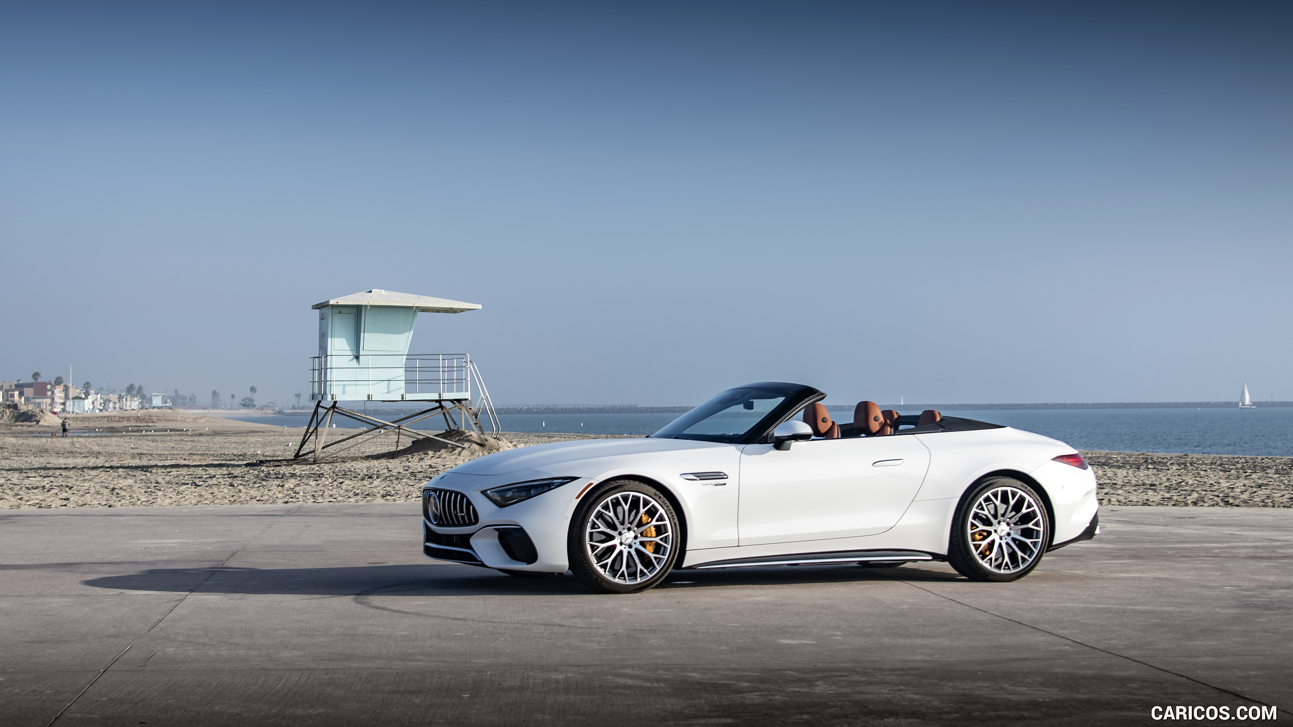 2022 Mercedes-AMG SL 55 4MATIC+ (Color: Opalith White Bright), #129 of 235