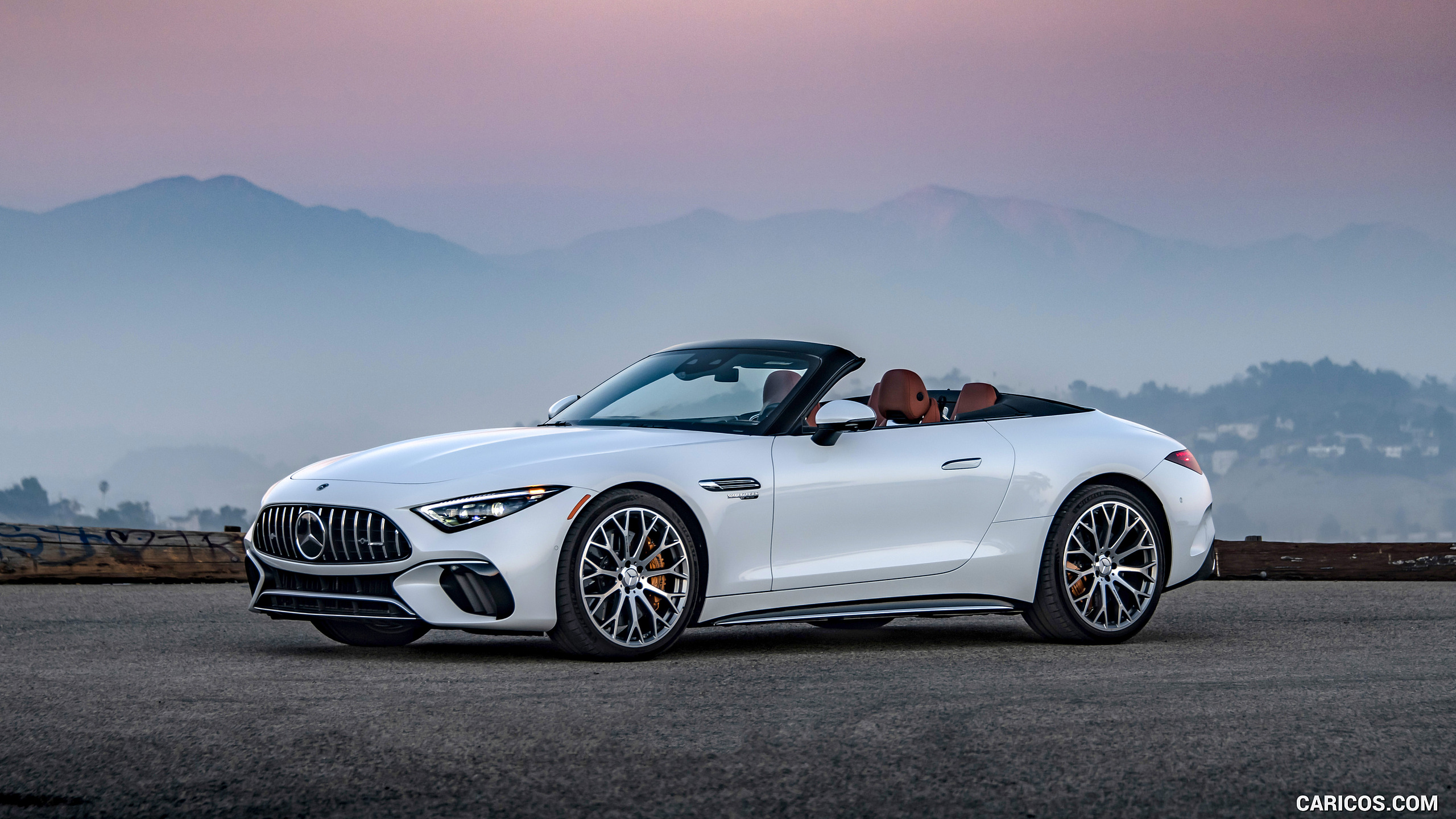 2022 Mercedes-AMG SL 55 4MATIC+ (Color: Opalith White Bright), #130 of 235