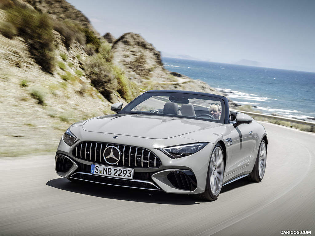 2022 Mercedes-AMG SL 55 4MATIC+ (Color: Alpine Grey Uni) - Front