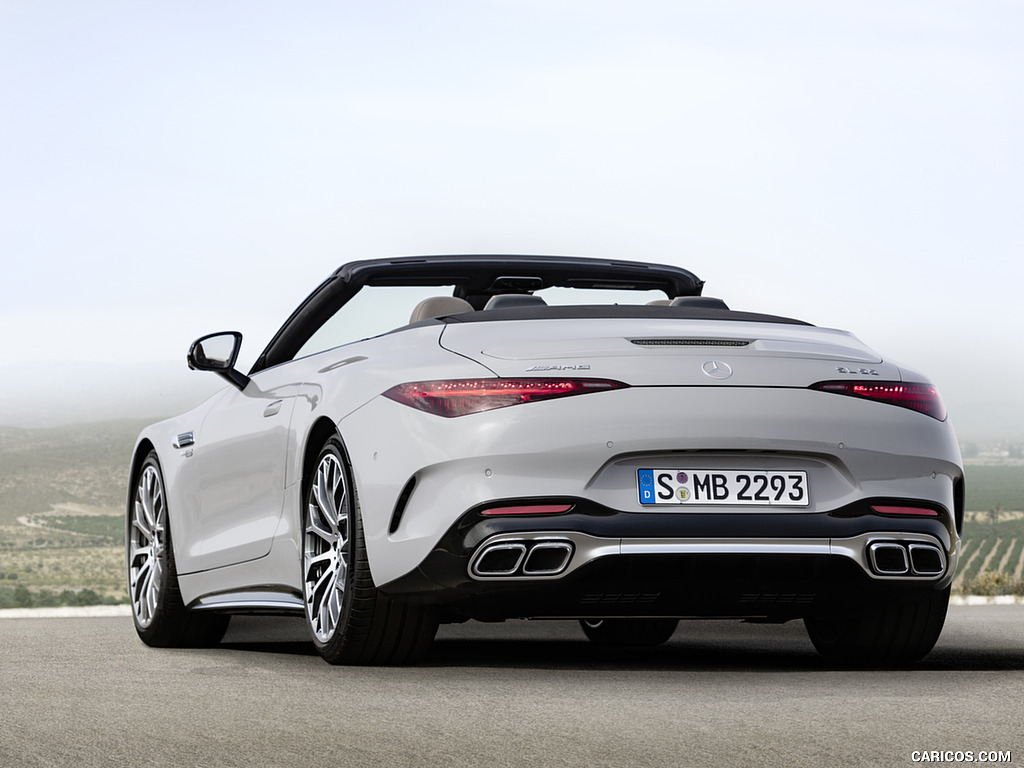 2022 Mercedes-AMG SL 55 4MATIC+ (Color: Alpine Grey Uni) - Rear