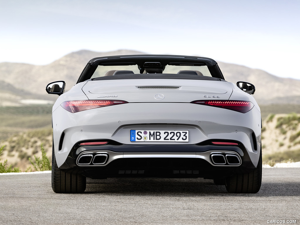 2022 Mercedes-AMG SL 55 4MATIC+ (Color: Alpine Grey Uni) - Rear