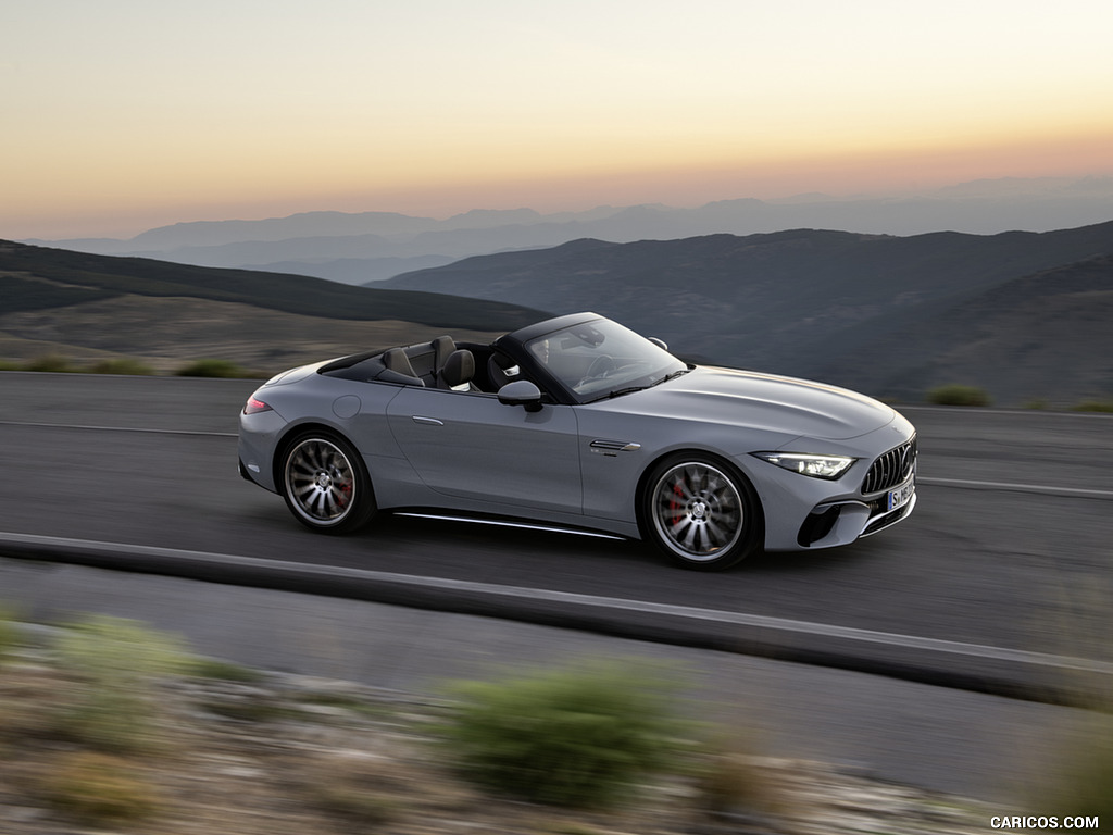 2022 Mercedes-AMG SL 55 4MATIC+ (Color: Alpine Grey Uni) - Side