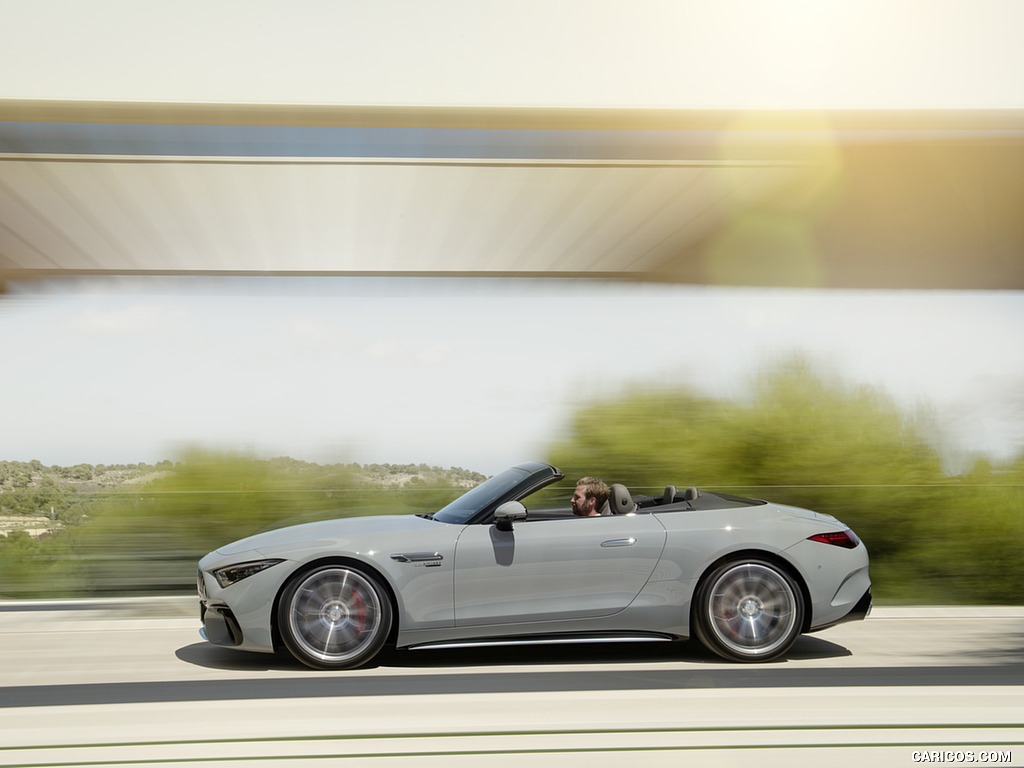 2022 Mercedes-AMG SL 55 4MATIC+ (Color: Alpine Grey Uni) - Side