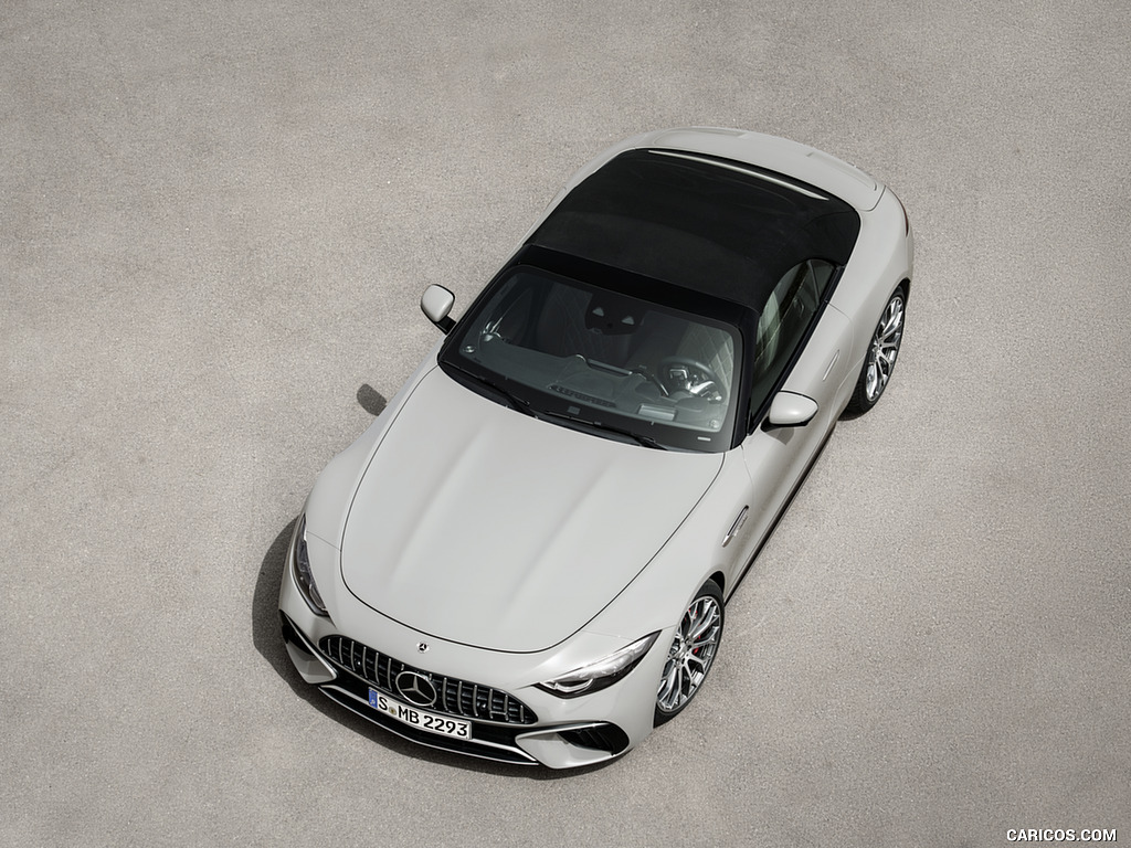 2022 Mercedes-AMG SL 55 4MATIC+ (Color: Alpine Grey Uni) - Top