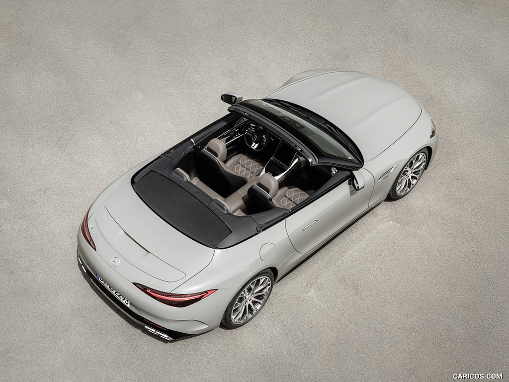 2022 Mercedes-AMG SL 55 4MATIC+ (Color: Alpine Grey Uni) - Top