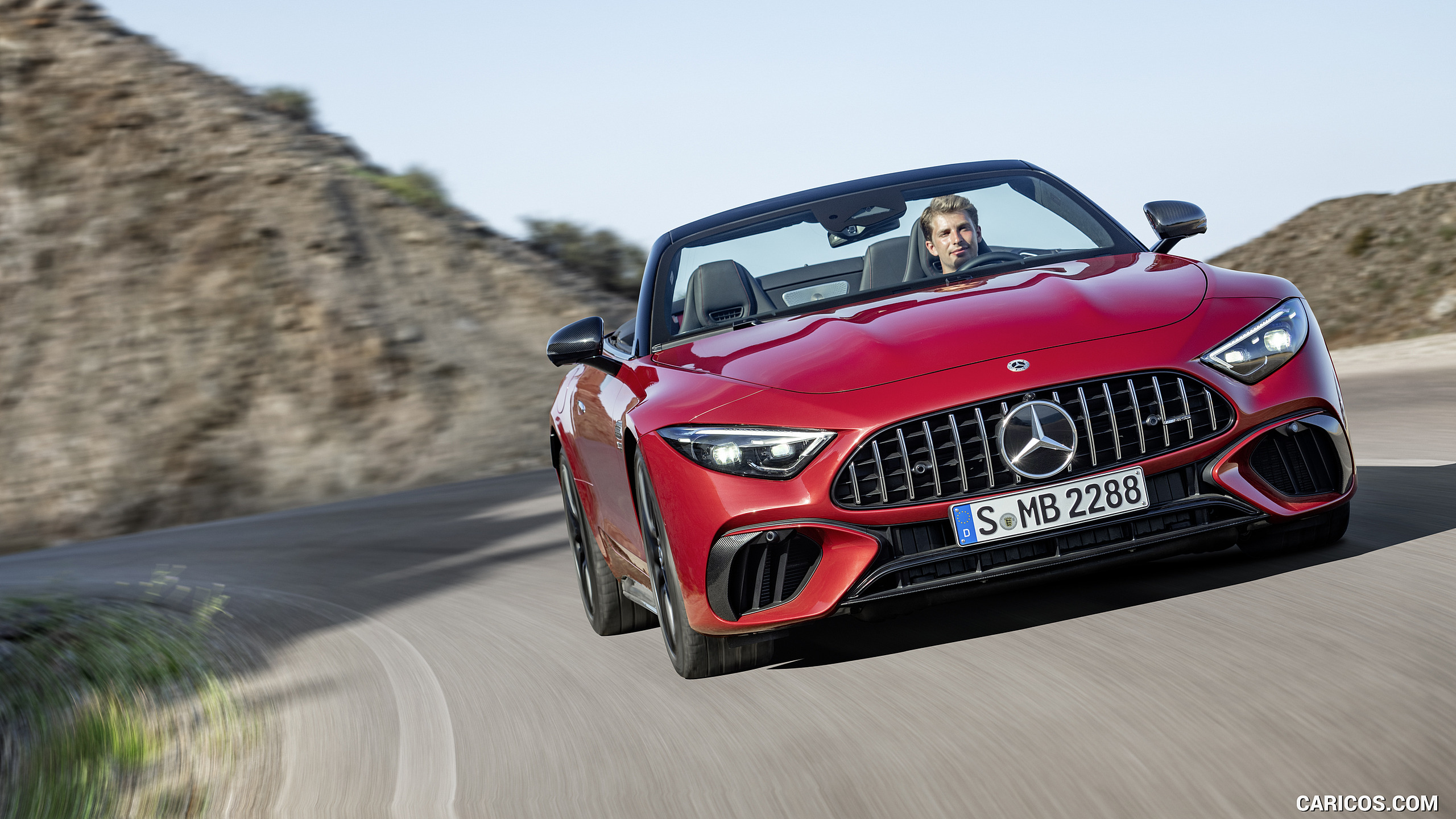 2022 Mercedes-AMG SL 63 4MATIC+ (Color: Patagonia Red Metallic) - Front, #4 of 235