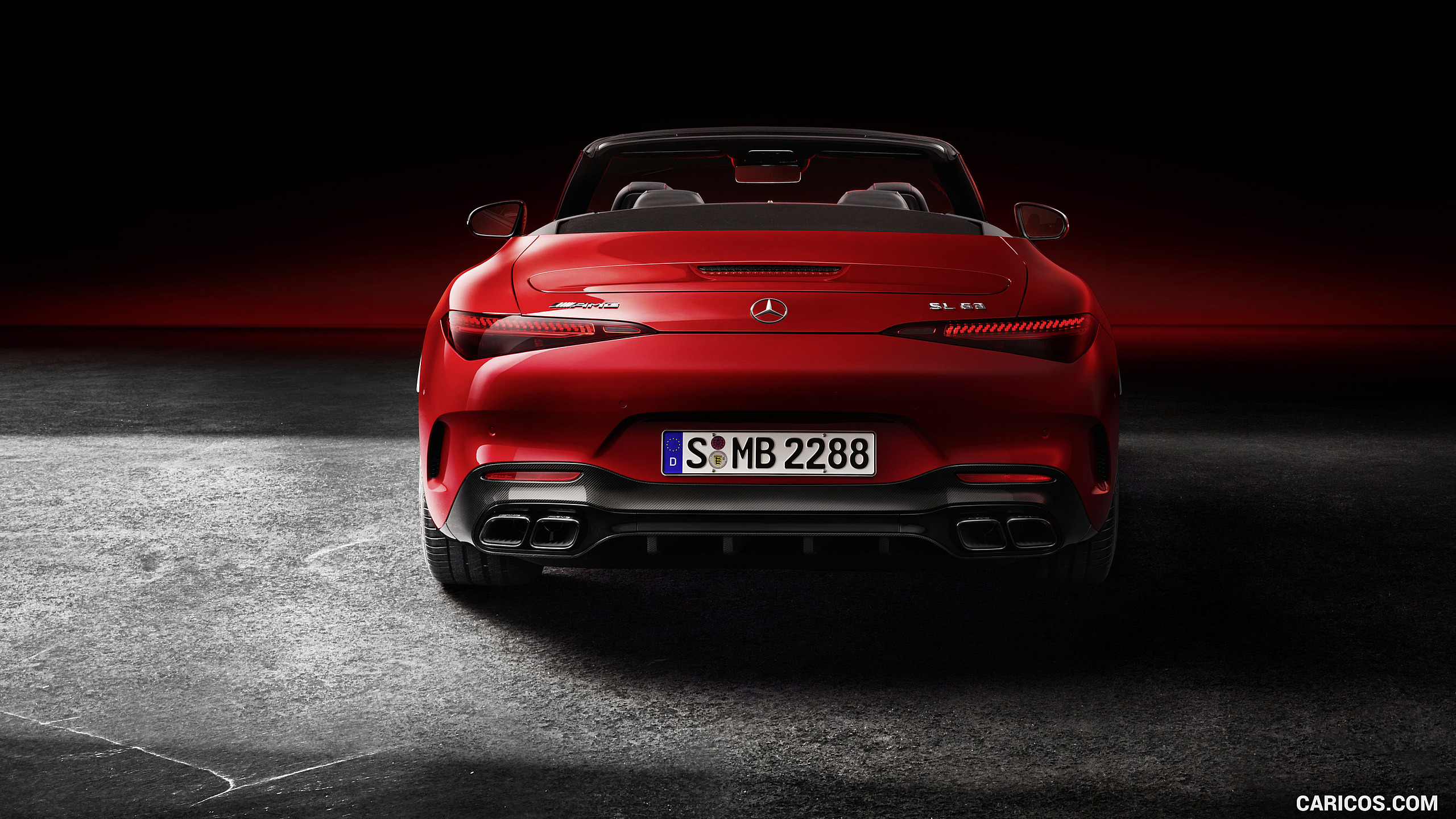 2022 Mercedes-AMG SL 63 4MATIC+ (Color: Patagonia Red Metallic) - Rear, #47 of 235