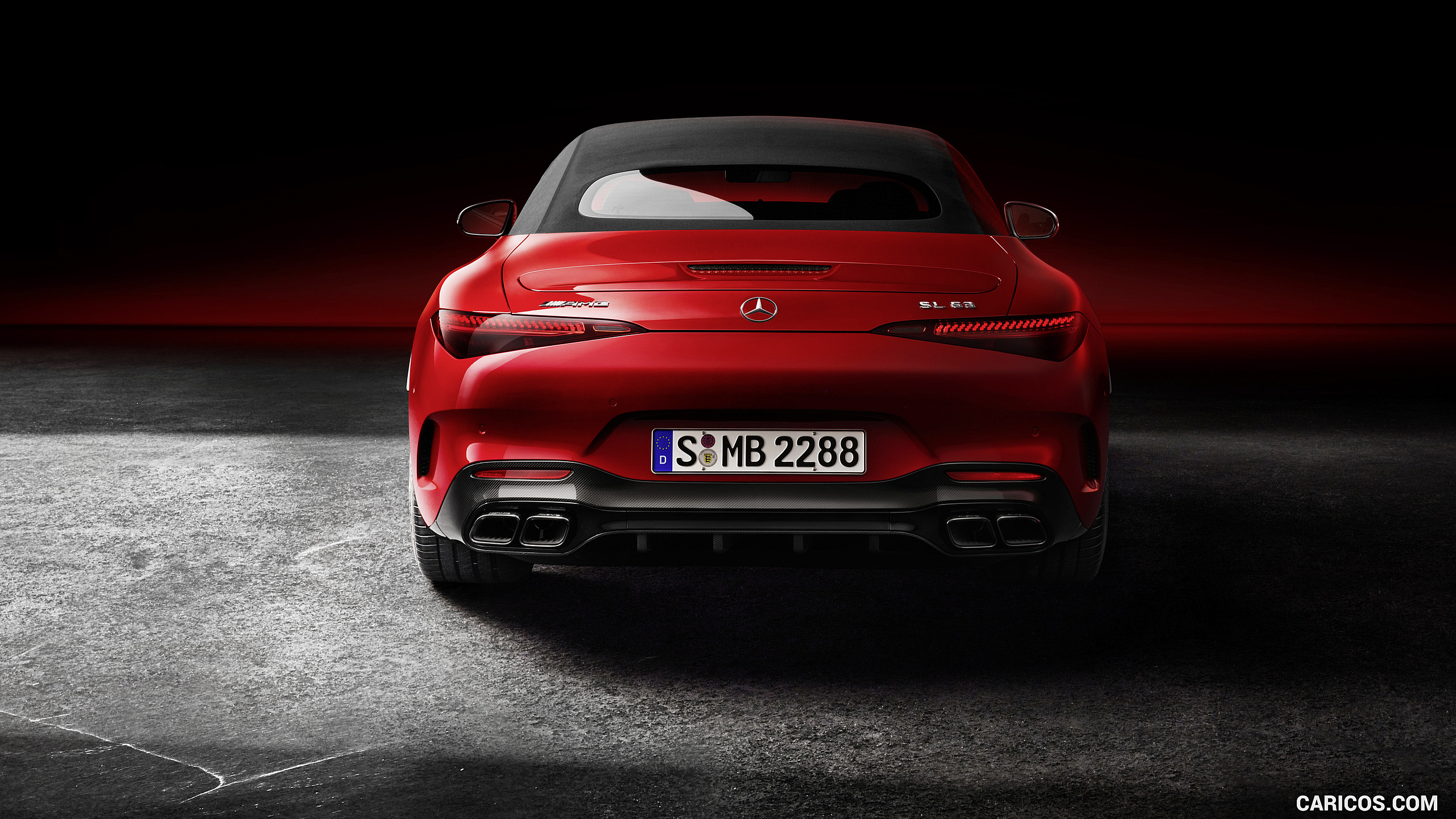 2022 Mercedes-AMG SL 63 4MATIC+ (Color: Patagonia Red Metallic) - Rear, #48 of 235