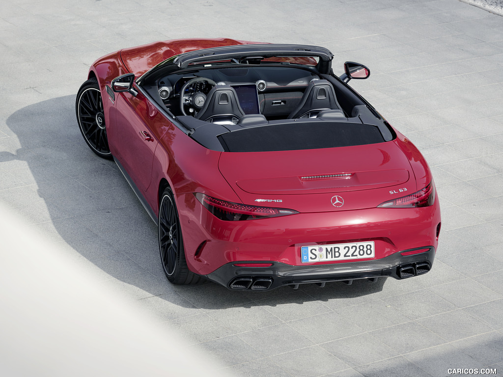 2022 Mercedes-AMG SL 63 4MATIC+ (Color: Patagonia Red Metallic) - Top