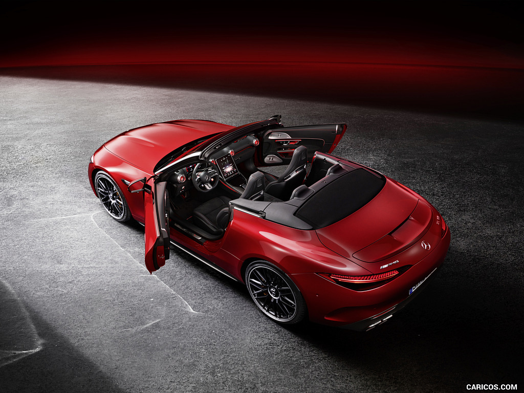 2022 Mercedes-AMG SL 63 4MATIC+ (Color: Patagonia Red Metallic) - Top