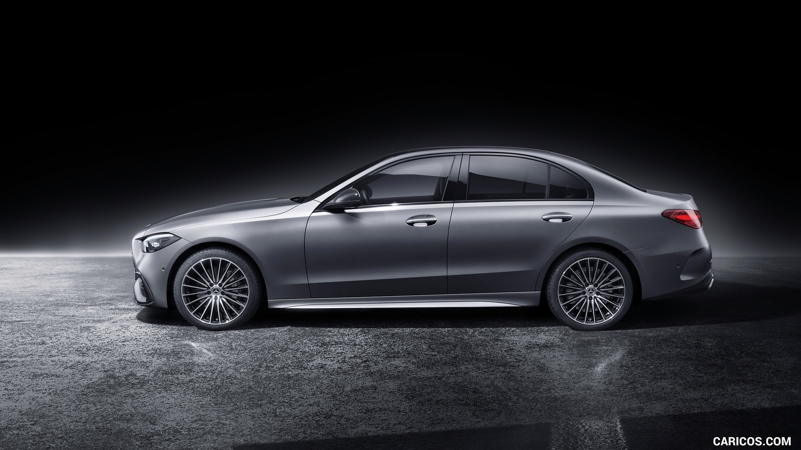 2022 Mercedes-Benz C-Class (Color: Selenite Grey Magno) - Side, #39 of 52