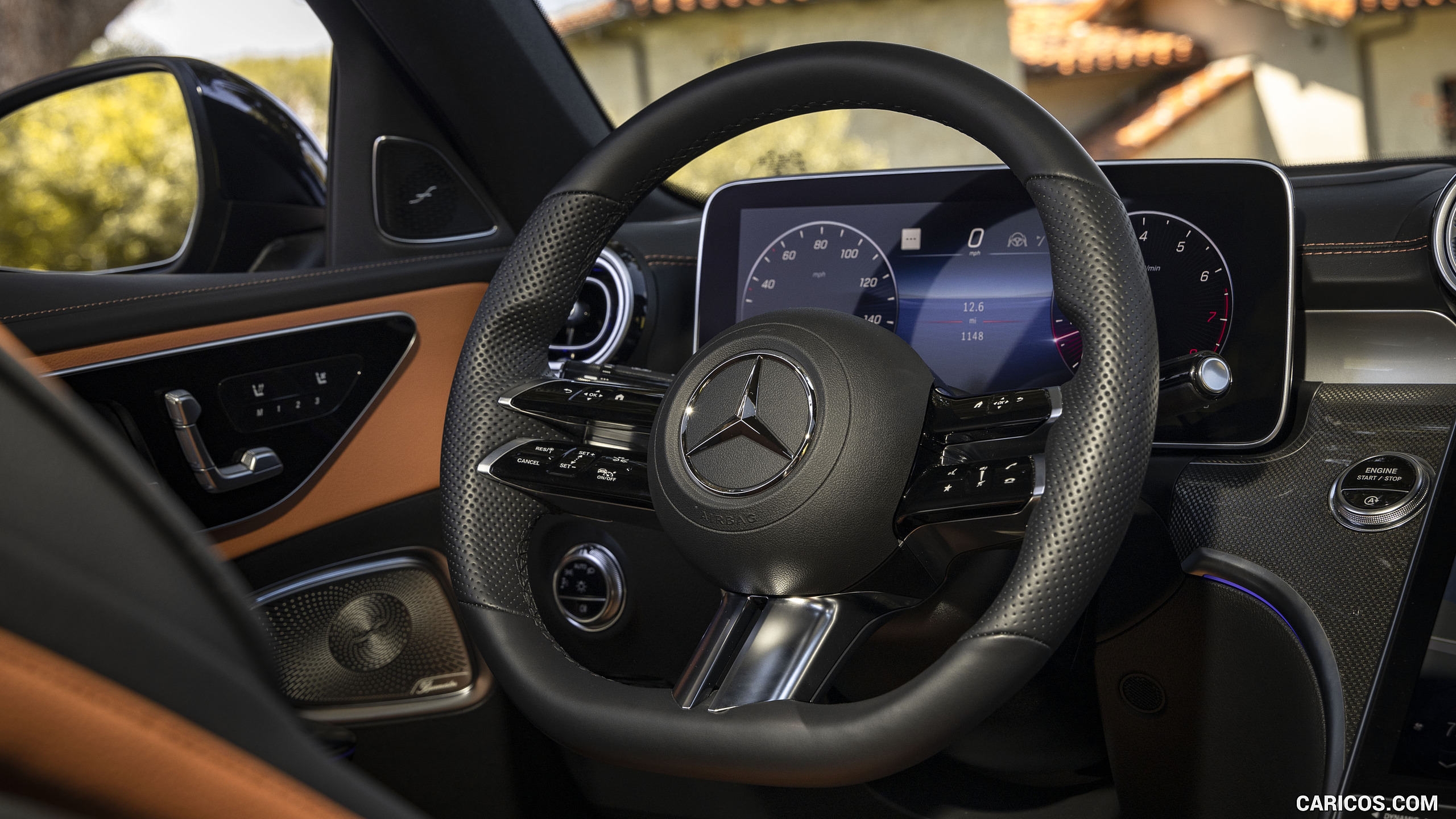2022 Mercedes-Benz C-Class (US-Spec) - Interior, Steering Wheel, #70 of 109