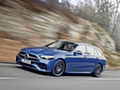 2022 Mercedes-Benz C-Class Wagon T-Model (Color: Spectral Blue) - Front Three-Quarter