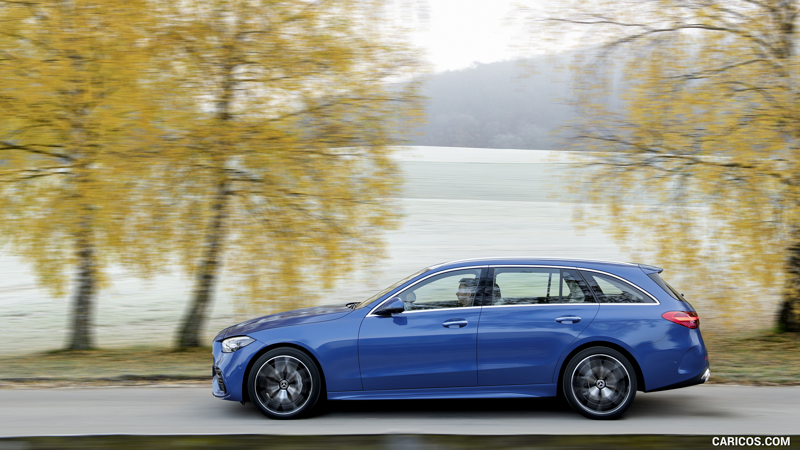 2022 Mercedes-Benz C-Class Wagon T-Model (Color: Spectral Blue) - Side, #11 of 50
