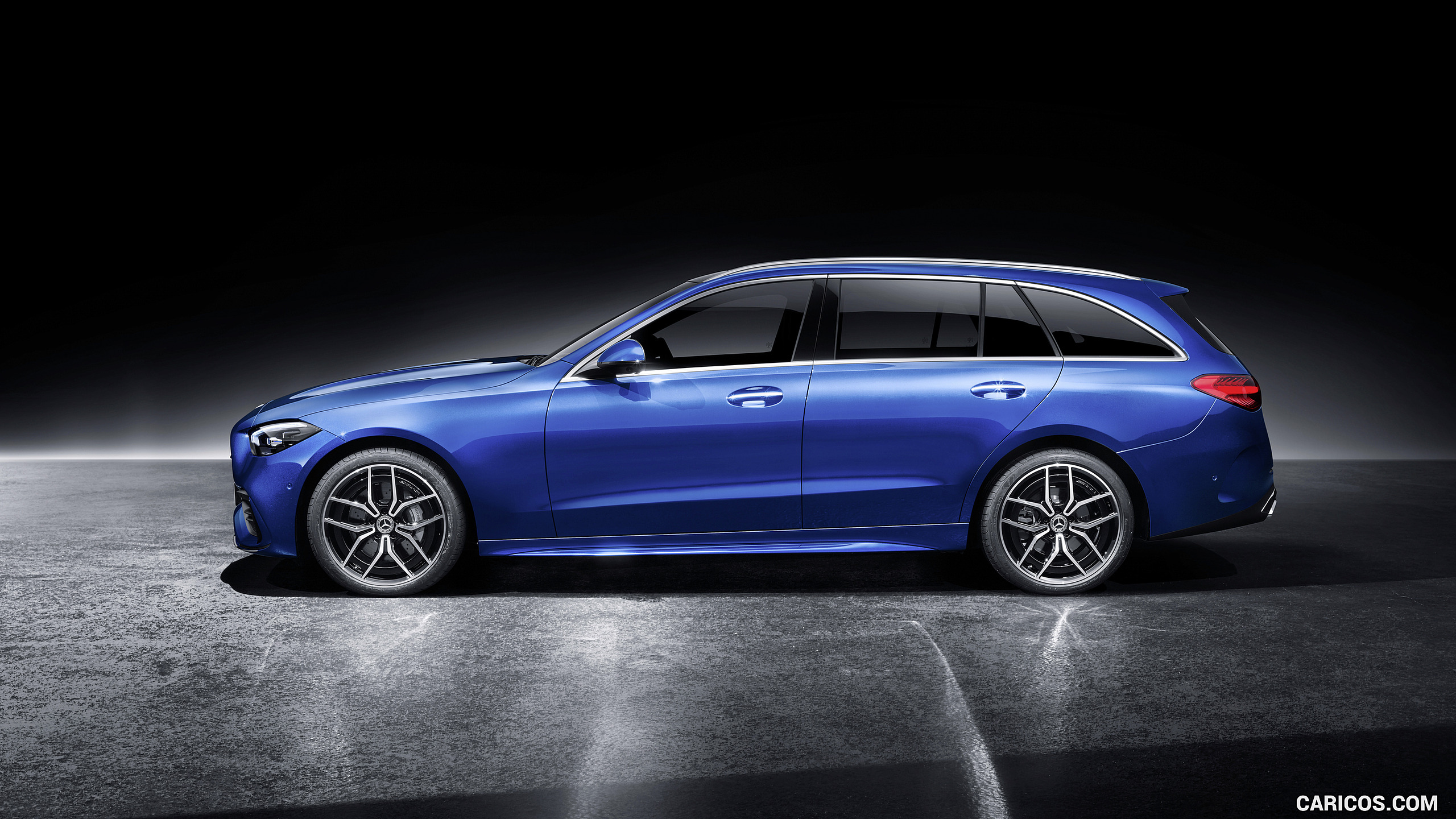 2022 Mercedes-Benz C-Class Wagon T-Model (Color: Spectral Blue) - Side, #40 of 50