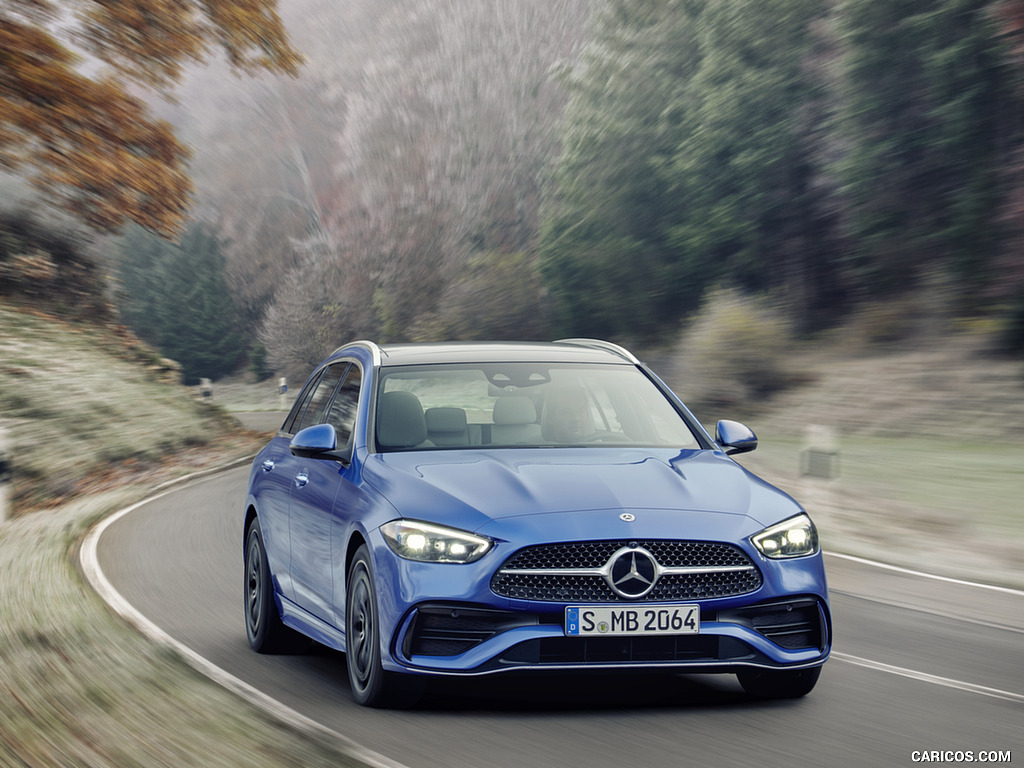 2022 Mercedes-Benz C-Class Wagon T-Model (Color: Spectral Blue) - Front