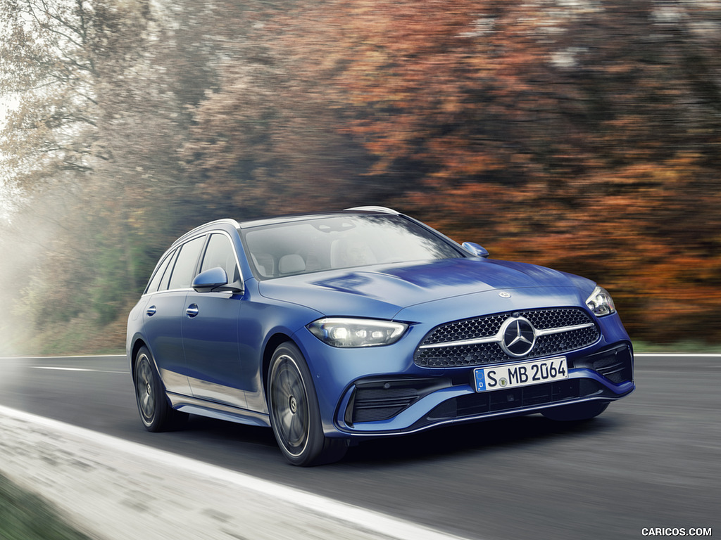 2022 Mercedes-Benz C-Class Wagon T-Model (Color: Spectral Blue) - Front