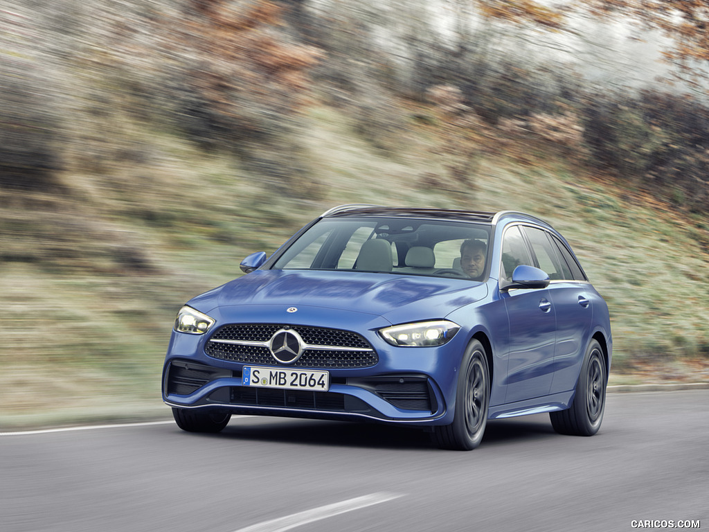 2022 Mercedes-Benz C-Class Wagon T-Model (Color: Spectral Blue) - Front