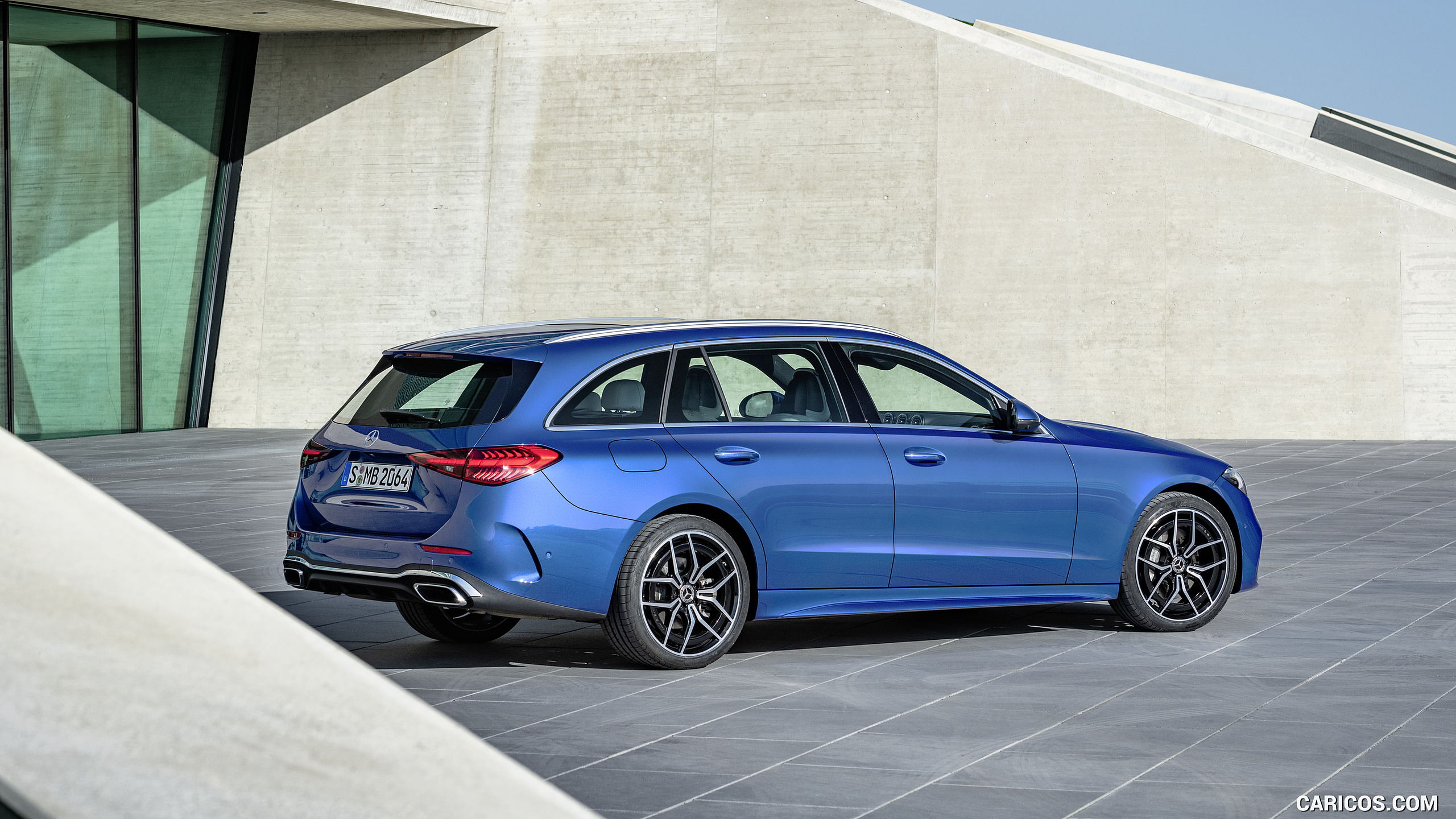 2022 Mercedes-Benz C-Class Wagon T-Model (Color: Spectral Blue) - Rear ...