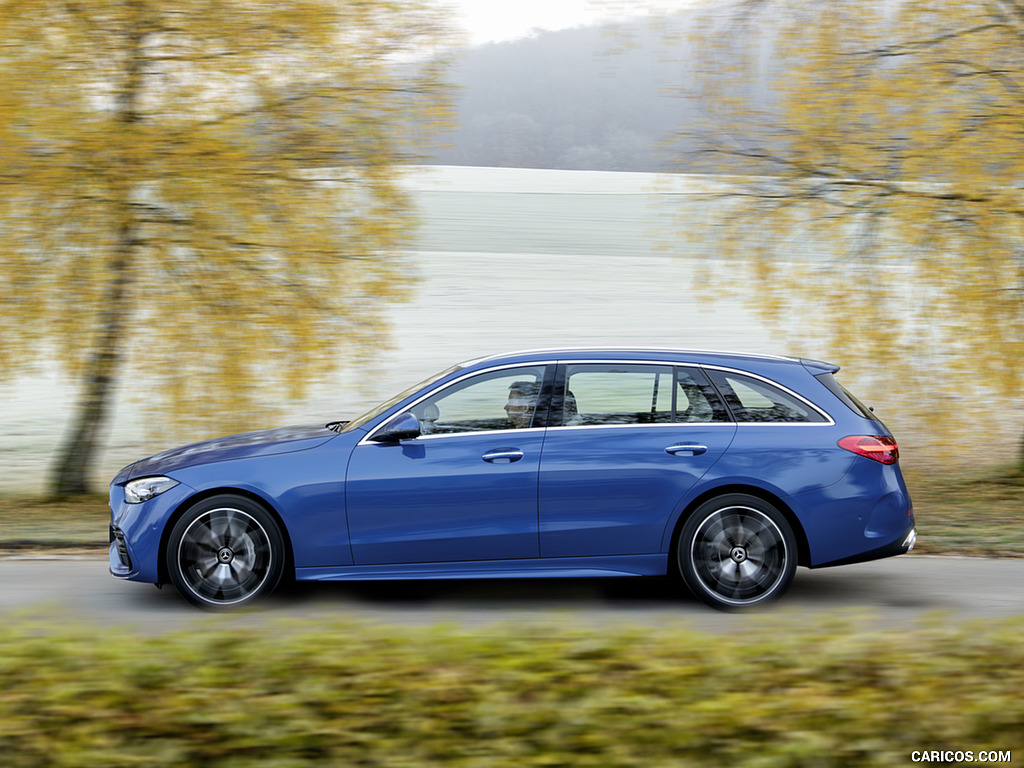 2022 Mercedes-Benz C-Class Wagon T-Model (Color: Spectral Blue) - Side