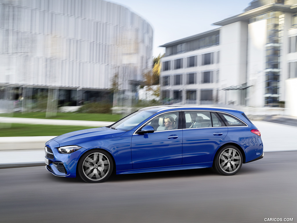 2022 Mercedes-Benz C-Class Wagon T-Model (Color: Spectral Blue) - Side