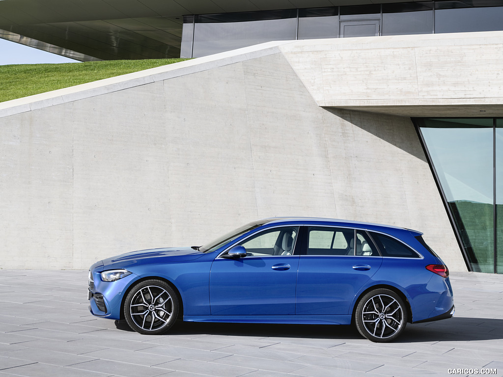 2022 Mercedes-Benz C-Class Wagon T-Model (Color: Spectral Blue) - Side