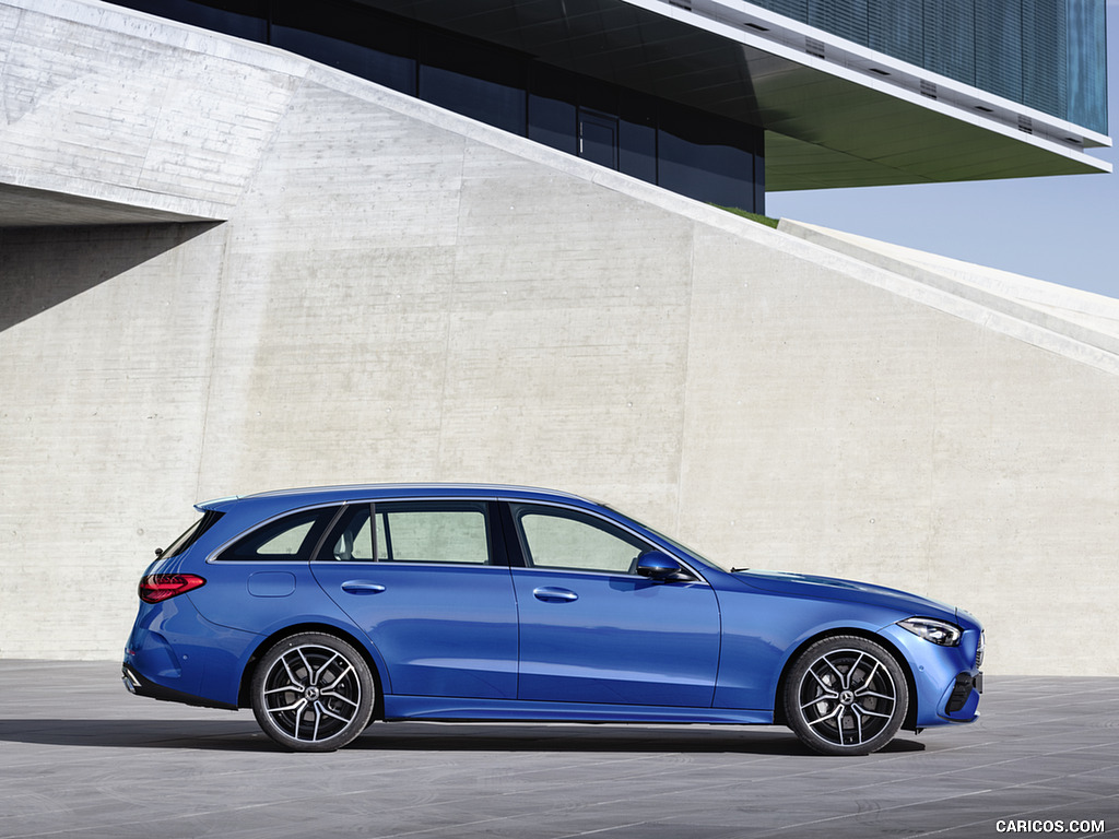 2022 Mercedes-Benz C-Class Wagon T-Model (Color: Spectral Blue) - Side