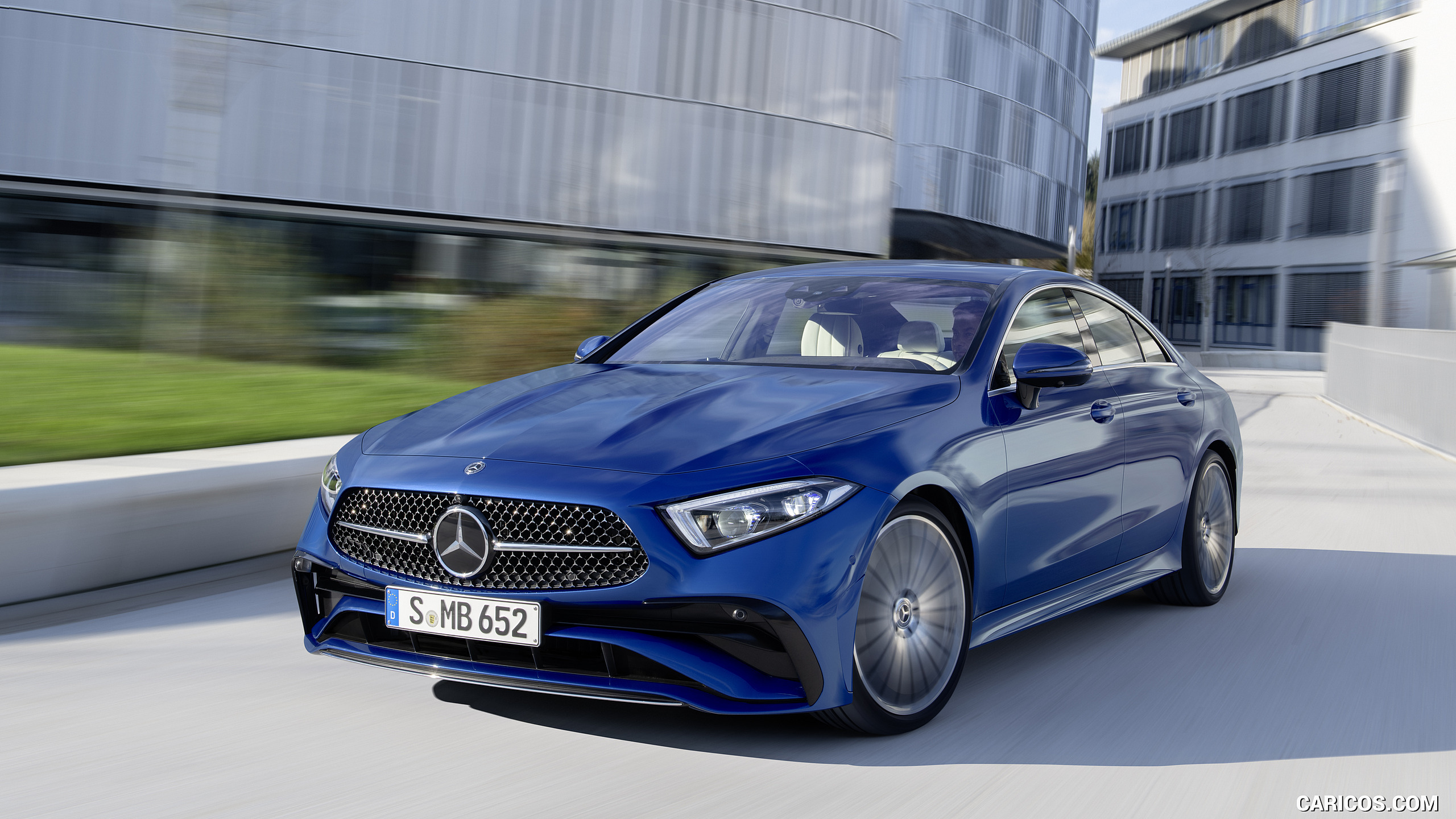 2022 Mercedes-Benz CLS AMG Line (Color: Spectral Blue Metallic) - Front ...