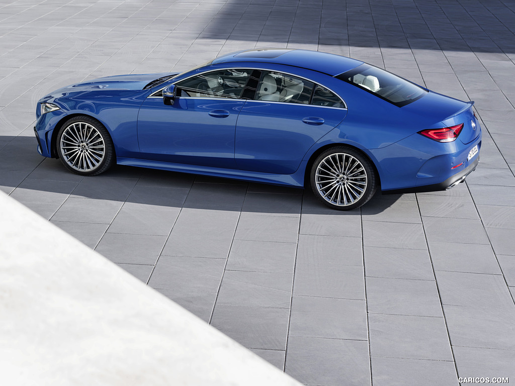 2022 Mercedes-Benz CLS AMG Line (Color: Spectral Blue Metallic) - Side