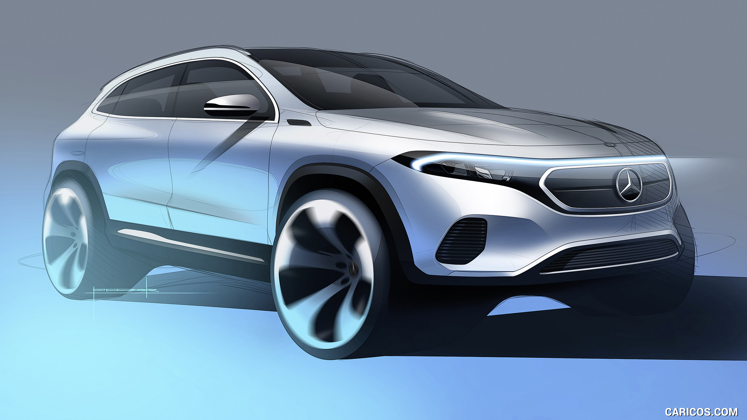 2022 Mercedes-Benz EQA - Design Sketch, #68 of 91