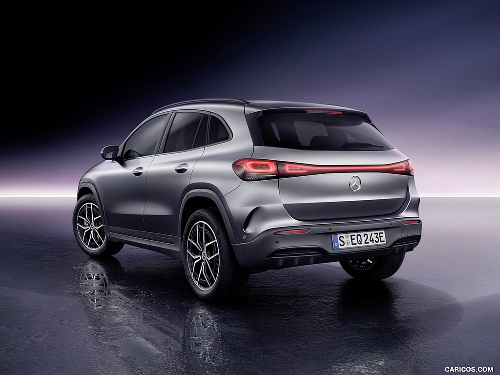 2022 Mercedes-Benz EQA AMG Line (Color: Mountain Grey Magno) - Rear Three-Quarter