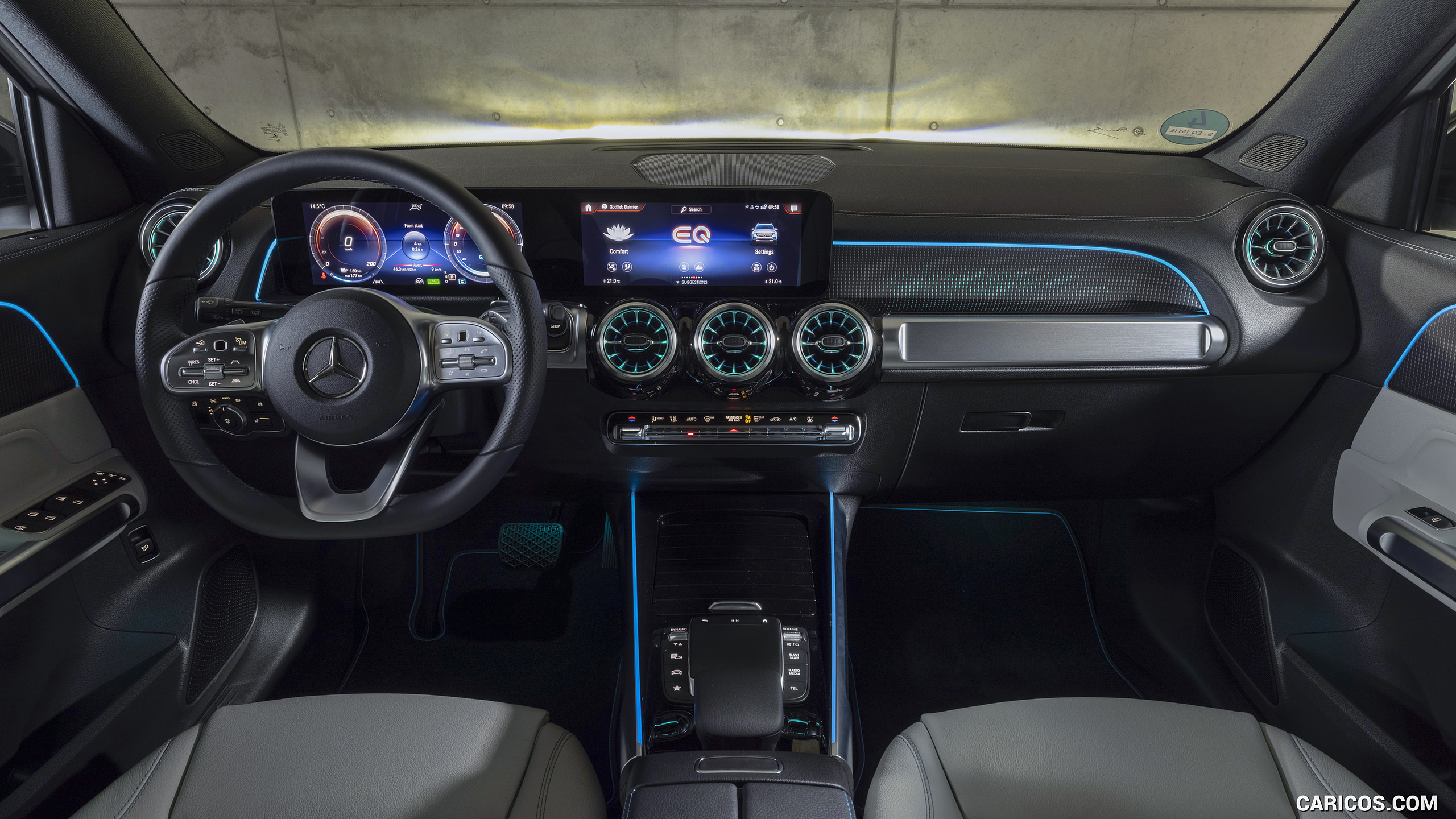 2022 Mercedes-Benz EQB 300 4MATIC (Color: Digital White) - Interior, Cockpit, #59 of 178