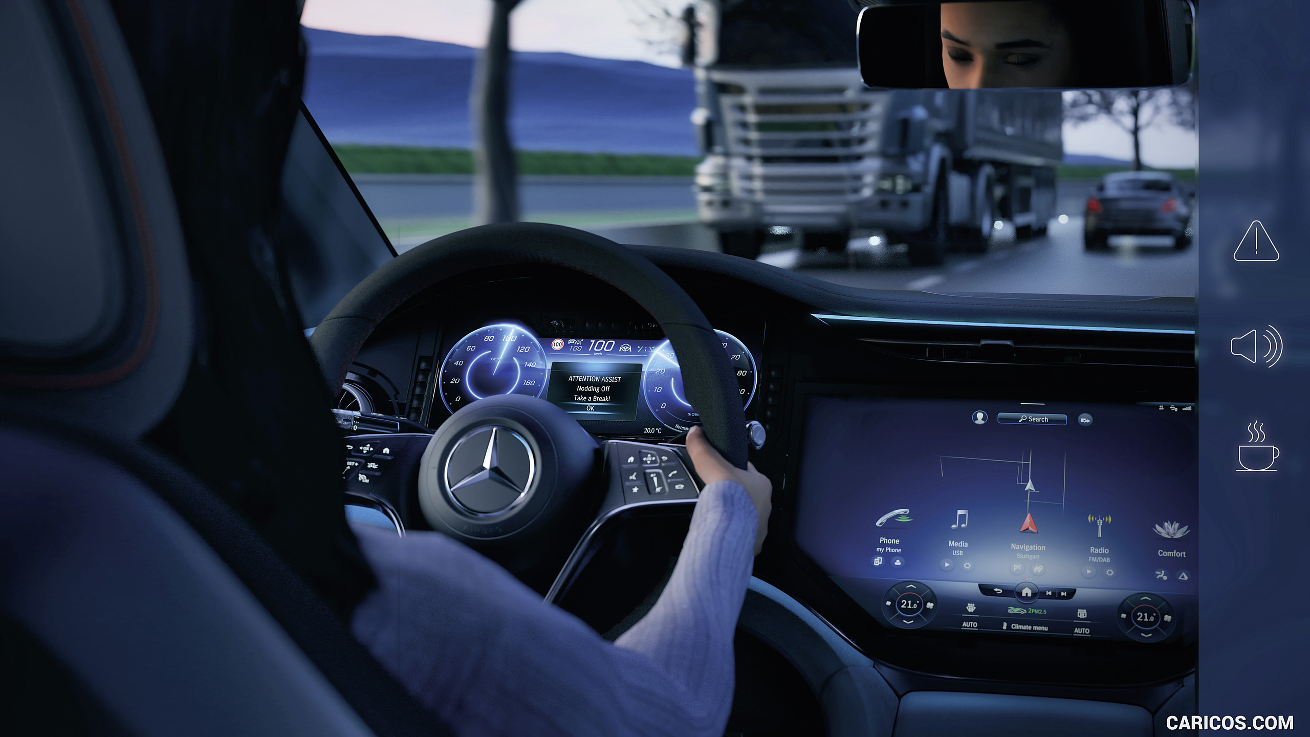 2022 Mercedes-Benz EQS - ATTENTION ASSIST, #102 of 206