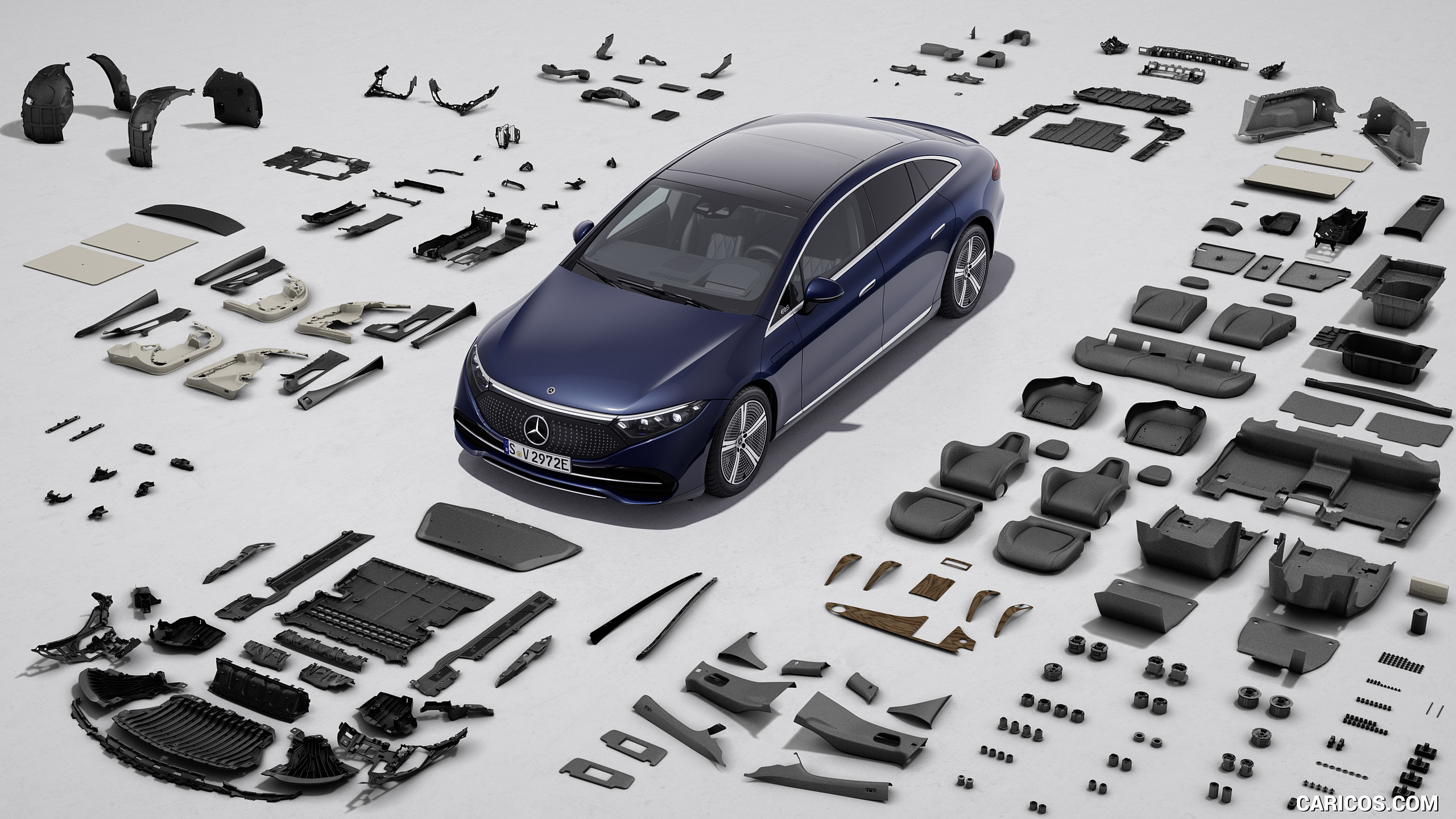 2022 Mercedes-Benz EQS - components made of resource-saving materials, #206 of 206