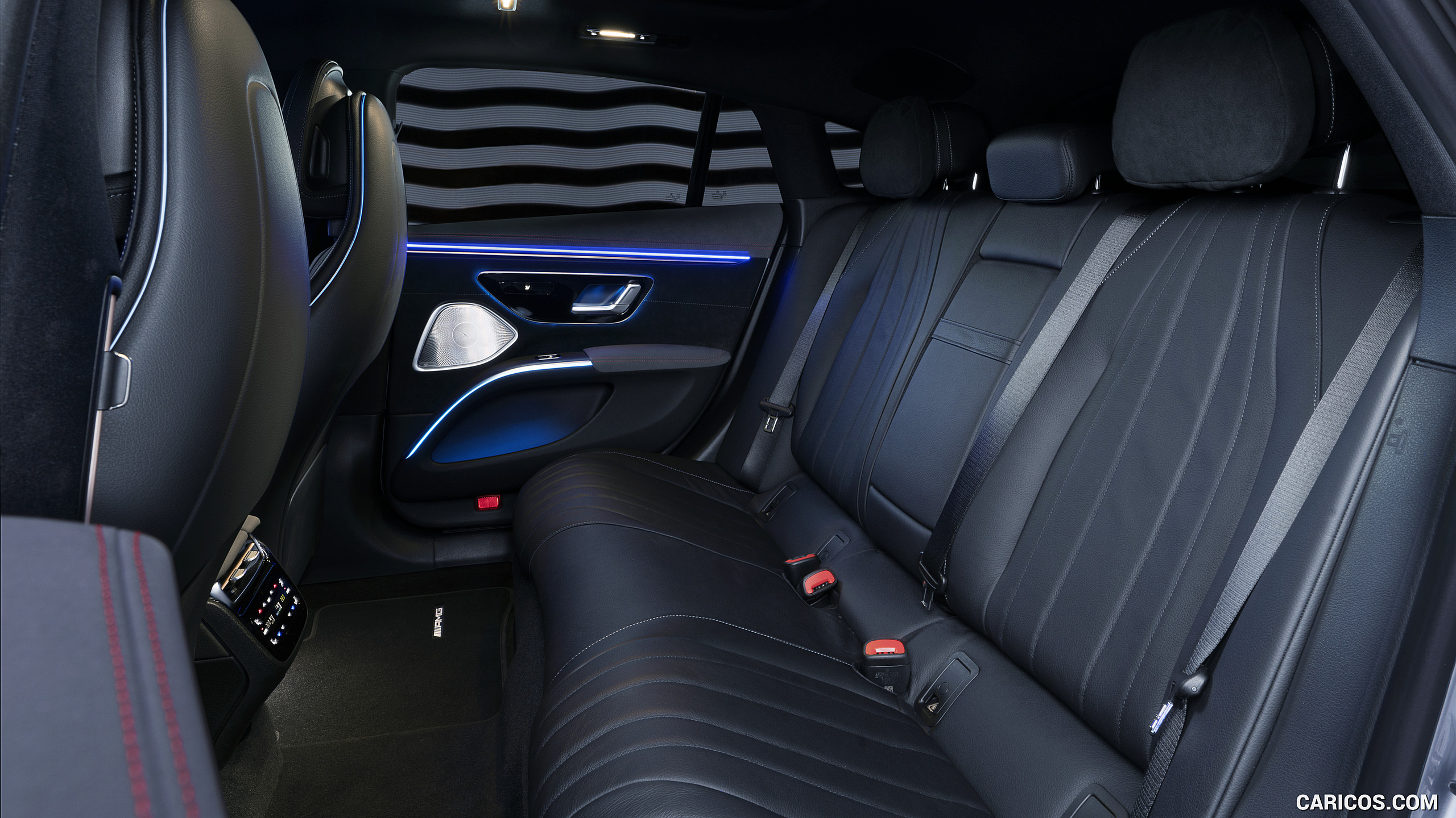 2022 Mercedes-Benz EQS 450+ AMG Line (UK-Spec) - Interior, Rear Seats, #40 of 40