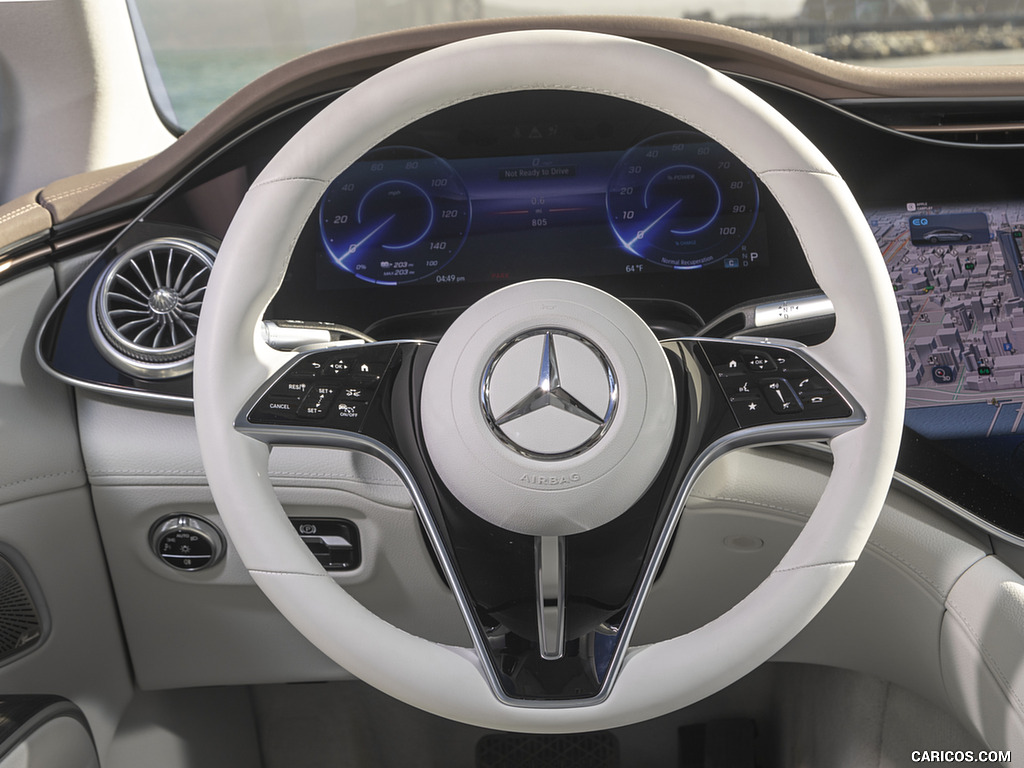 2022 Mercedes-Benz EQS 450+ 4MATIC (US-Spec) - Interior, Steering Wheel