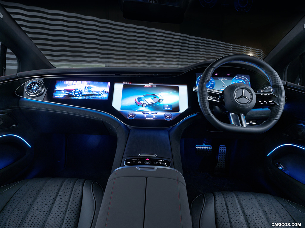 2022 Mercedes-Benz EQS 450+ AMG Line (UK-Spec) - Interior, Cockpit