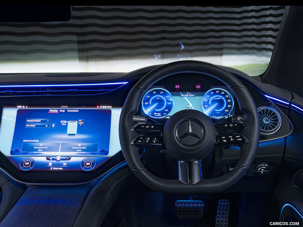 2022 Mercedes-Benz EQS 450+ AMG Line (UK-Spec) - Interior, Cockpit