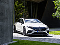 2022 Mercedes-Benz EQS 580 4MATIC (Color: Diamond White) - Front Three-Quarter