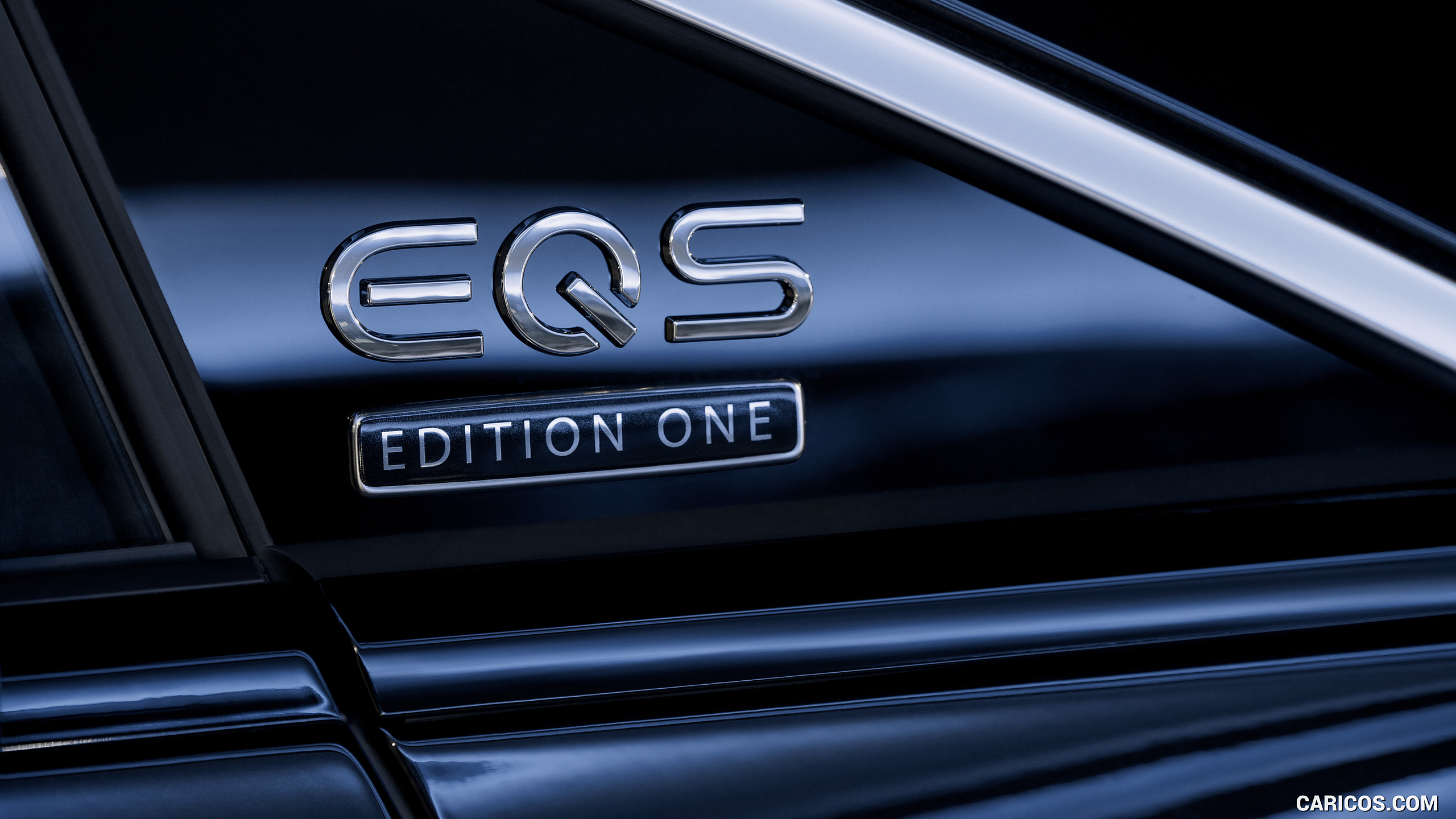 2022 Mercedes-Benz EQS 580 4MATIC AMG-Line Edition 1 (Color: High-Tech Silver / Obsidian Black) - Badge, #43 of 206