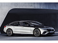 2022 Mercedes-Benz EQS 580 4MATIC AMG-Line Edition 1 (Color: High-Tech Silver / Obsidian Black) - Front Three-Quarter