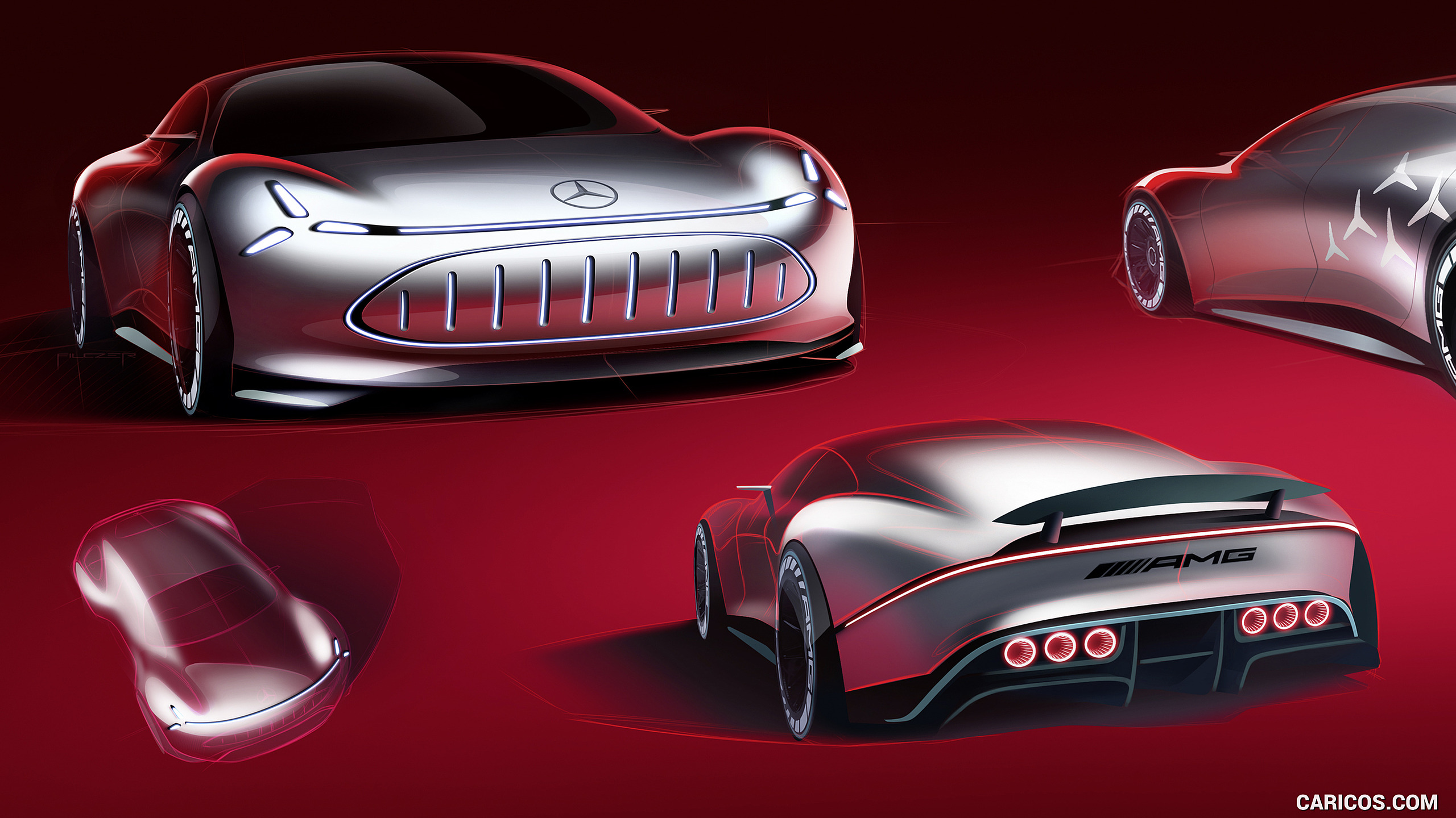 2022 Mercedes-Benz Vision AMG Concept - Design Sketch, #26 of 43