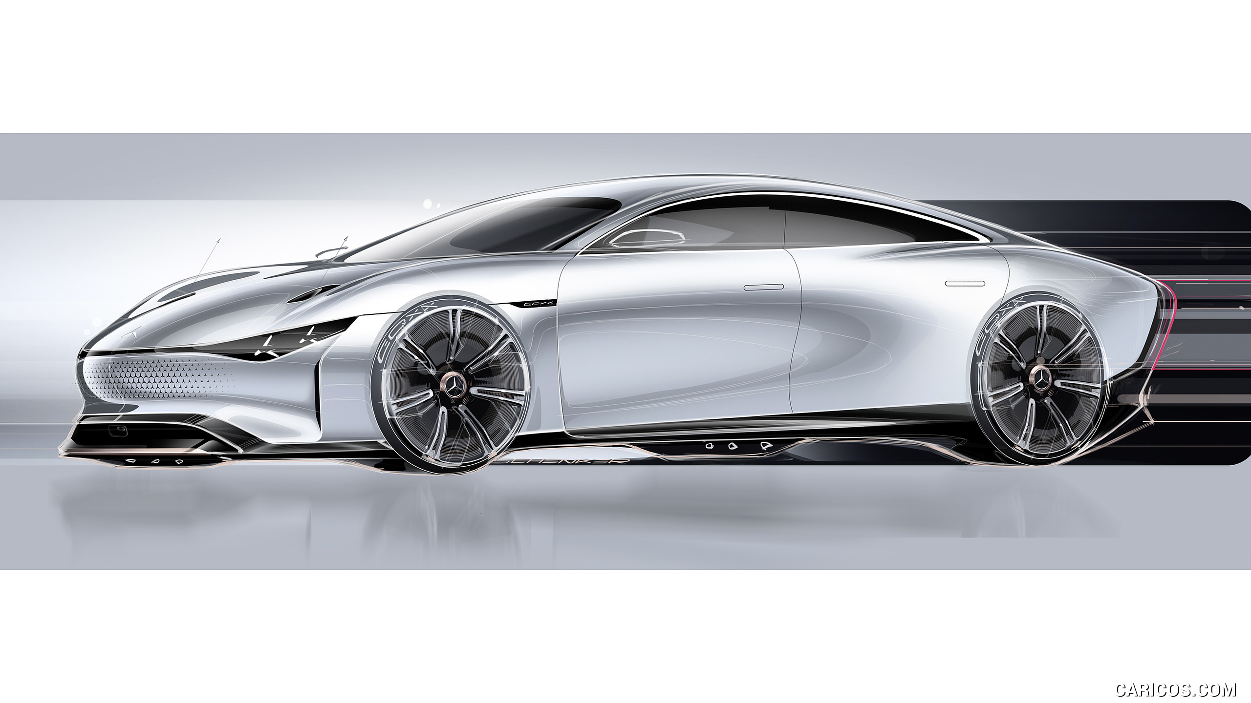 2022 Mercedes-Benz Vision EQXX - Design Sketch, #86 of 146