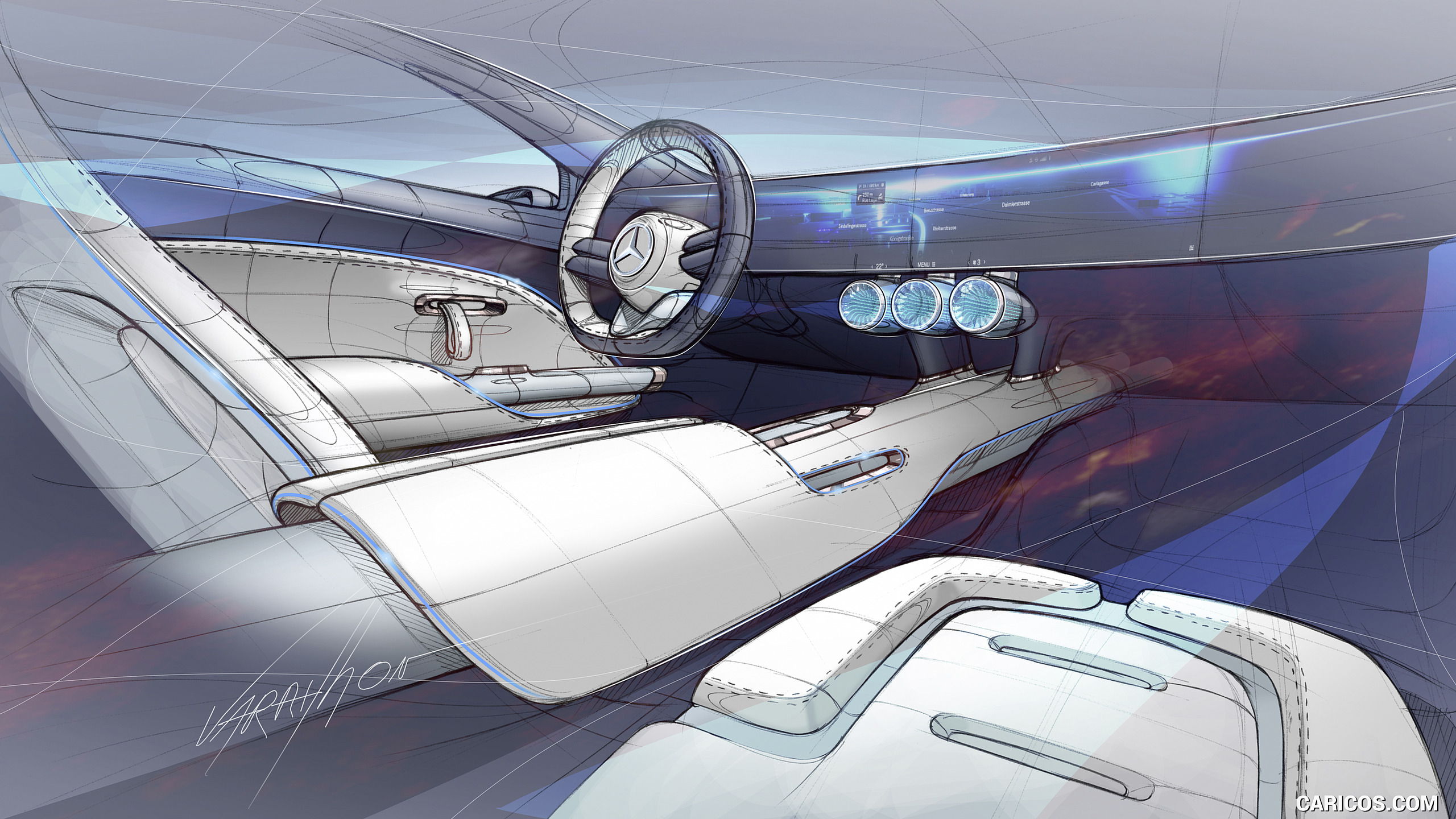 2022 Mercedes-Benz Vision EQXX - Design Sketch, #89 of 146