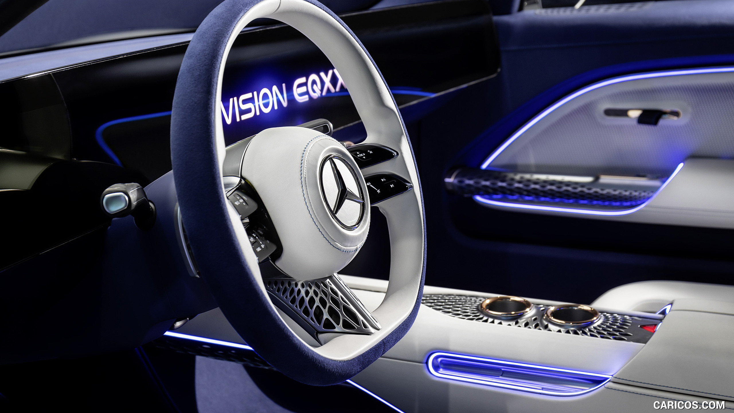 2022 Mercedes-Benz Vision EQXX - Interior, Steering Wheel, #39 of 146